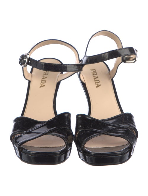 Prada Patent Leather Sandals