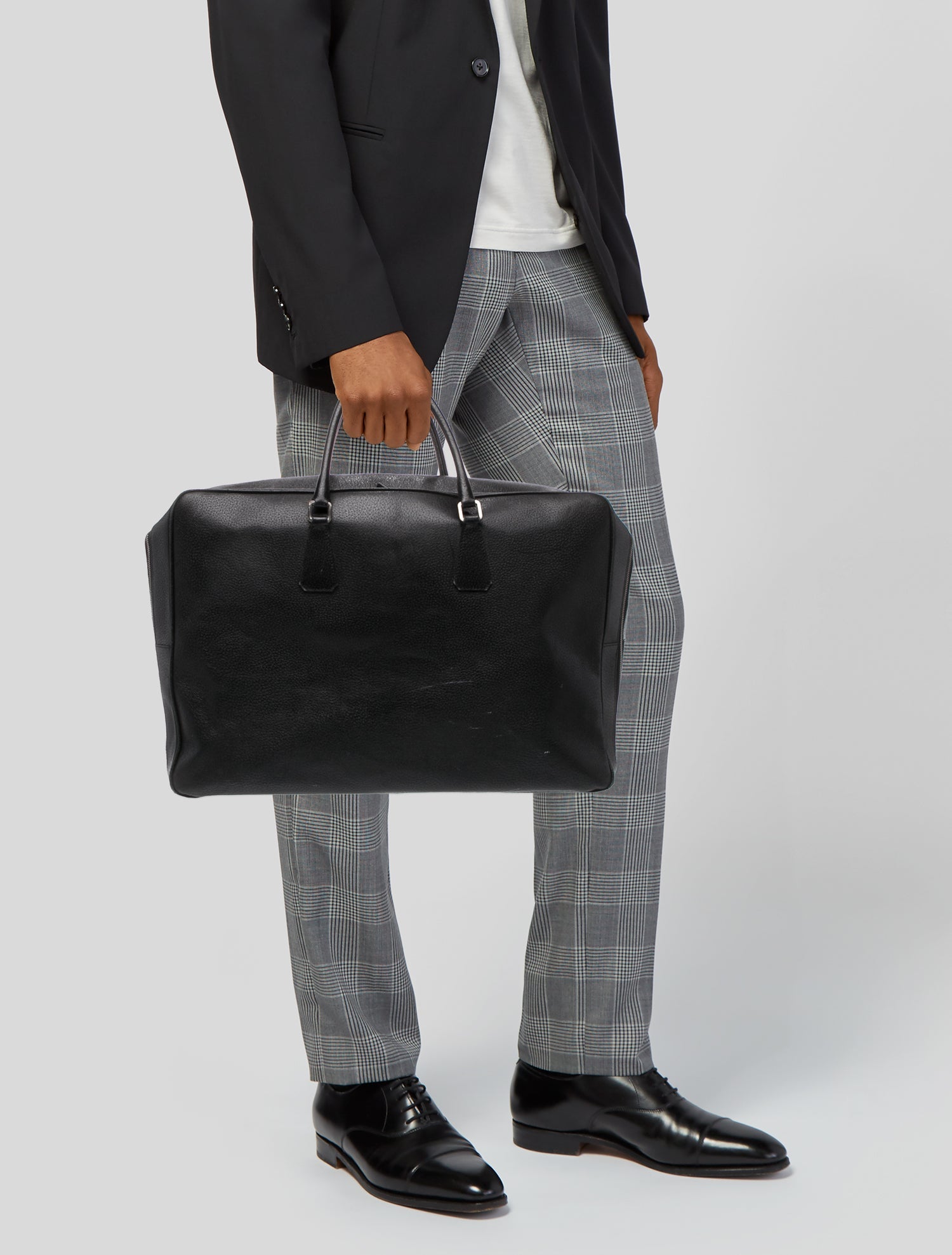 Prada Vintage Leather Travel Carry On