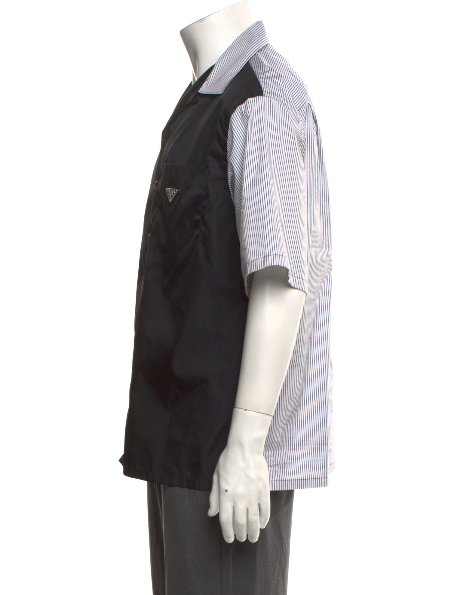 Prada 2022 Enameled Metal Triangle Shirt