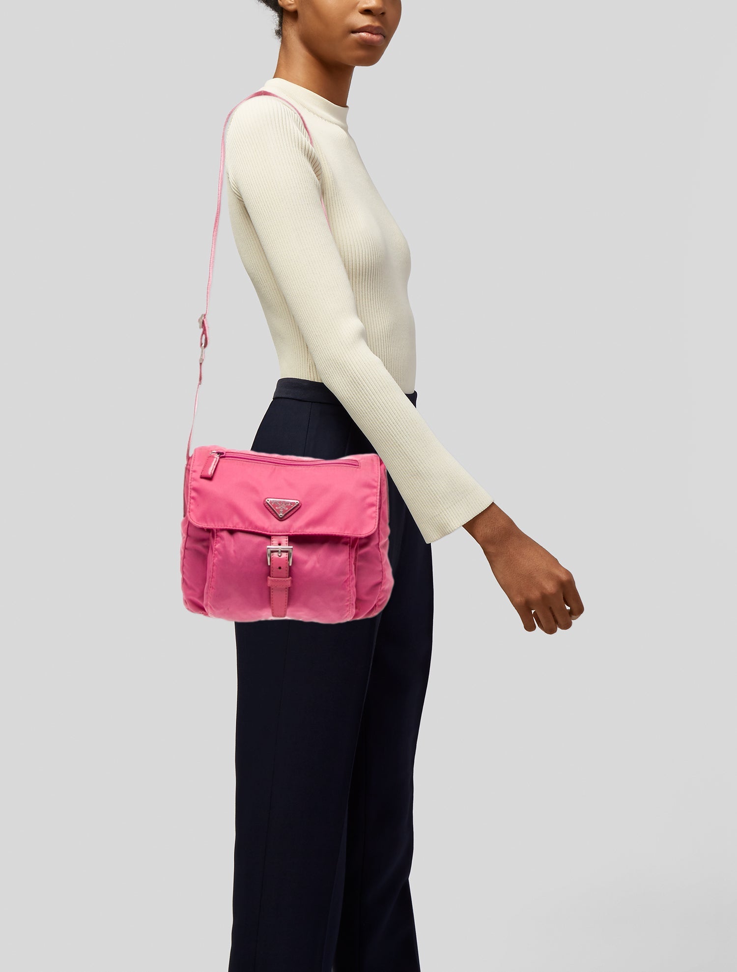 Prada Tessuto Nylon Messenger Bag