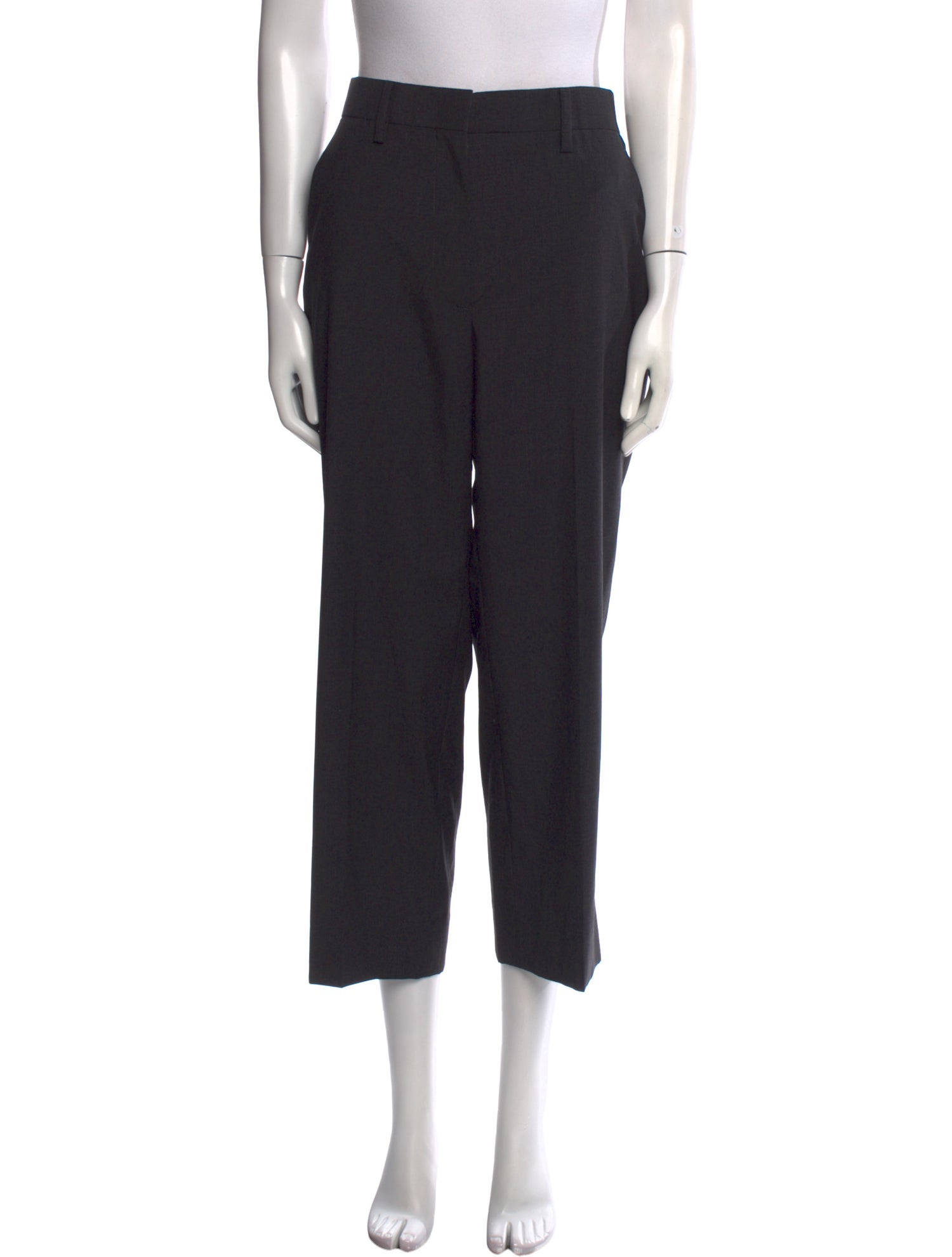 Prada Virgin Wool Wide Leg Pants