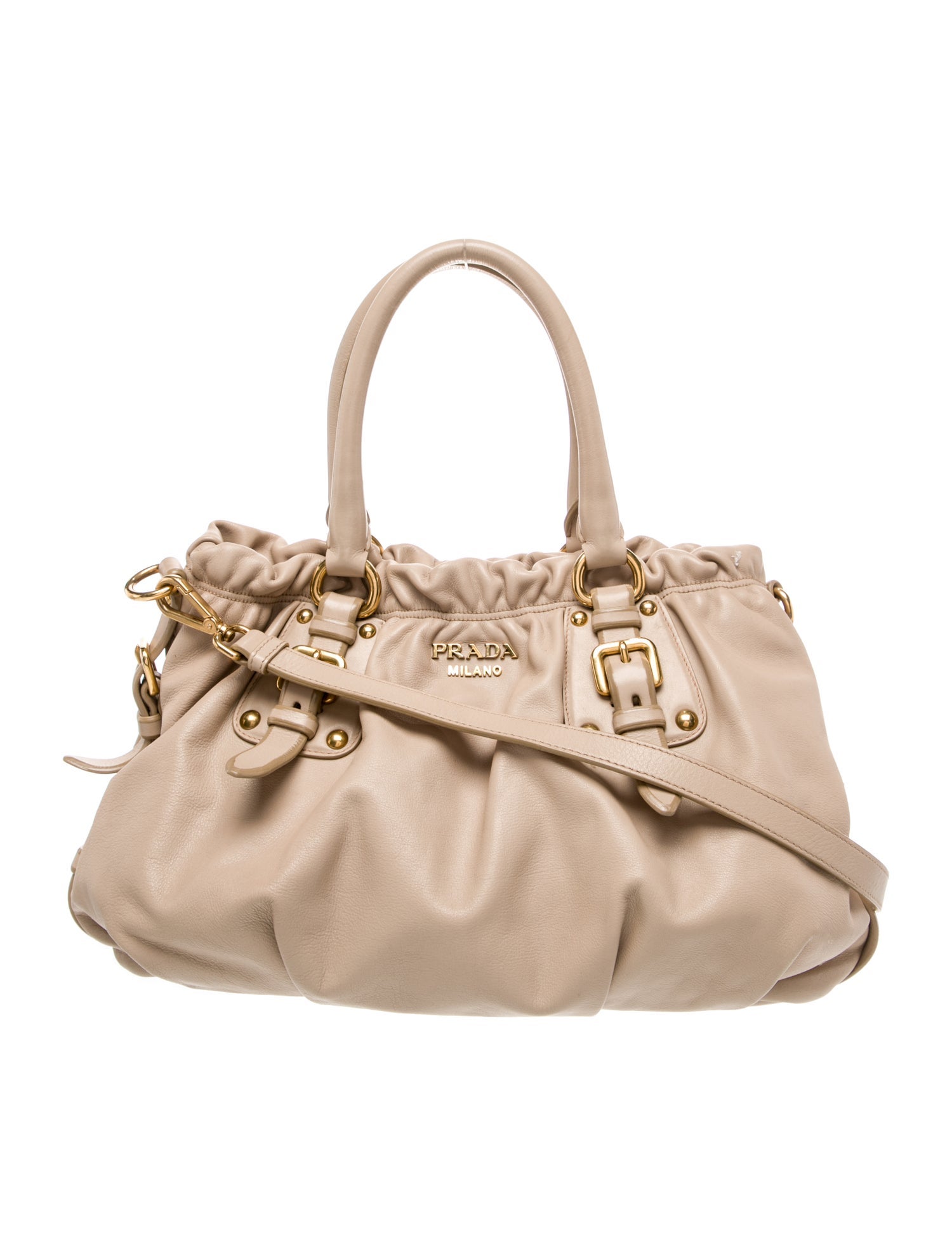 Prada Leather Top Handle Bag