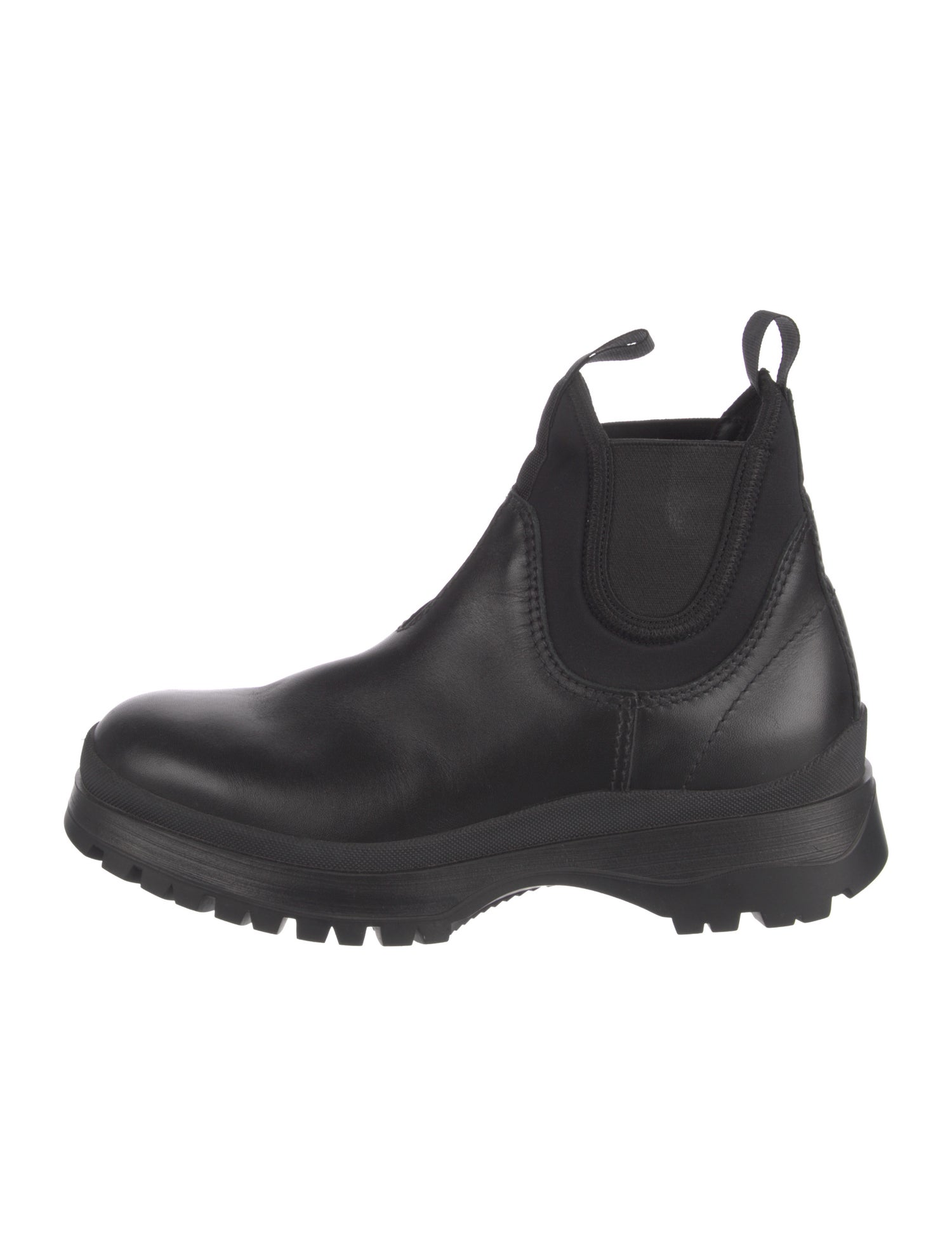 Prada Leather Chelsea Boots