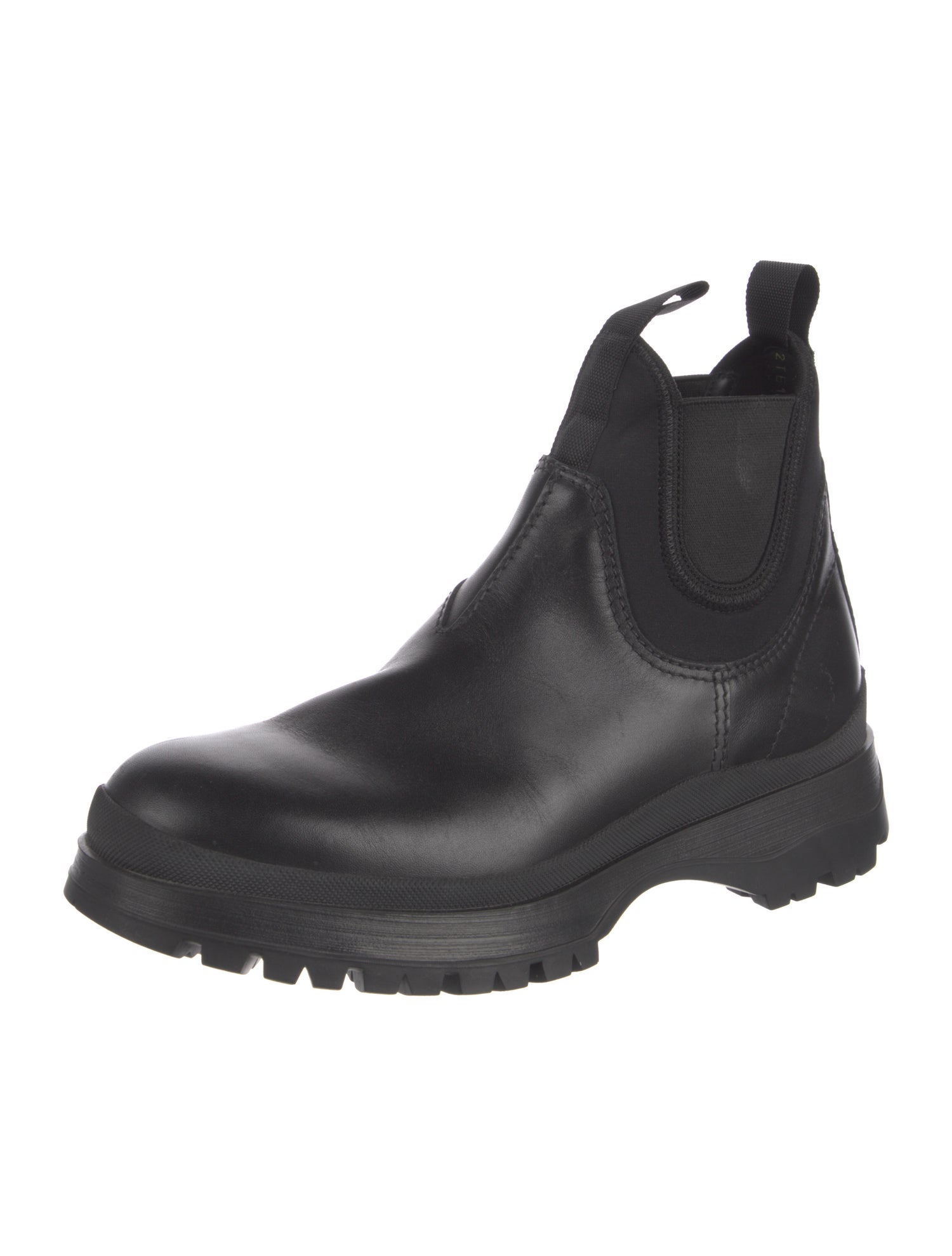Prada Leather Chelsea Boots