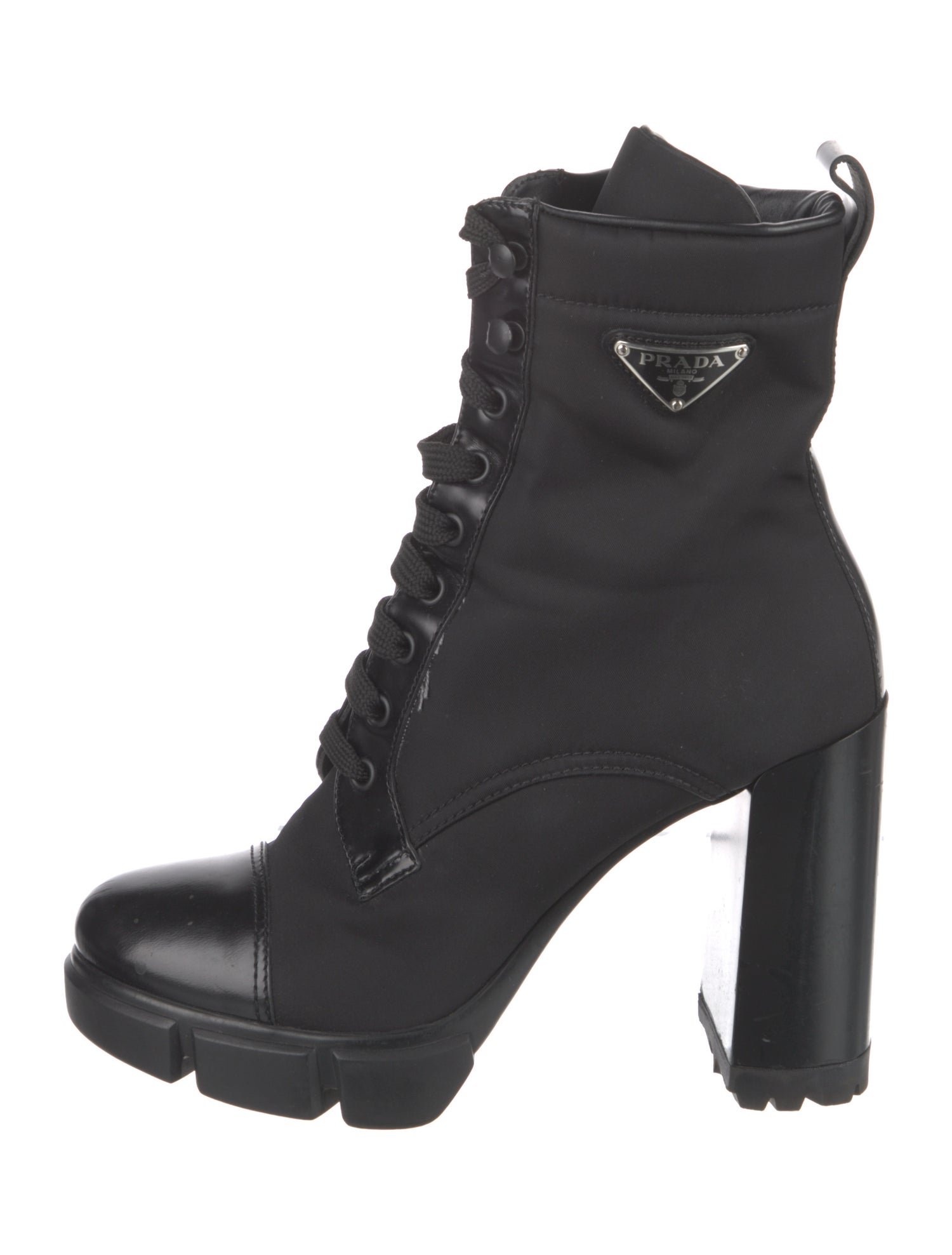 Prada Nylon Combat Boots