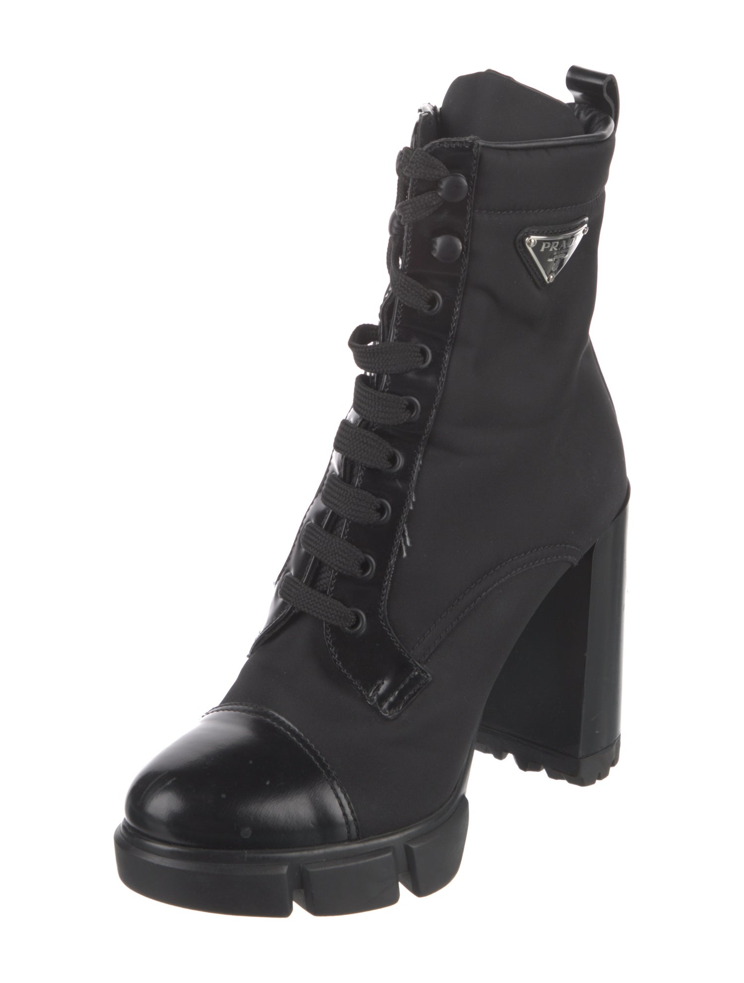 Prada Nylon Combat Boots