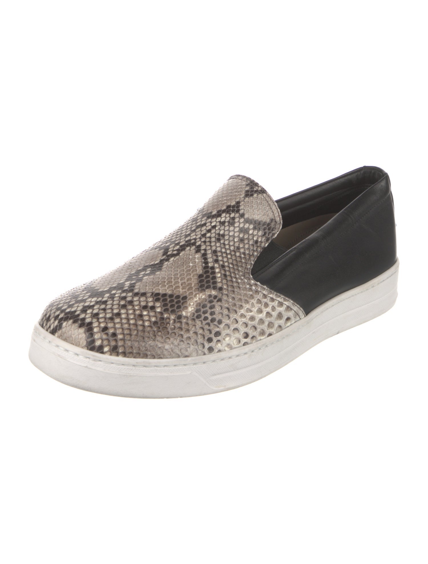 Prada Snakeskin Animal Print Sneakers