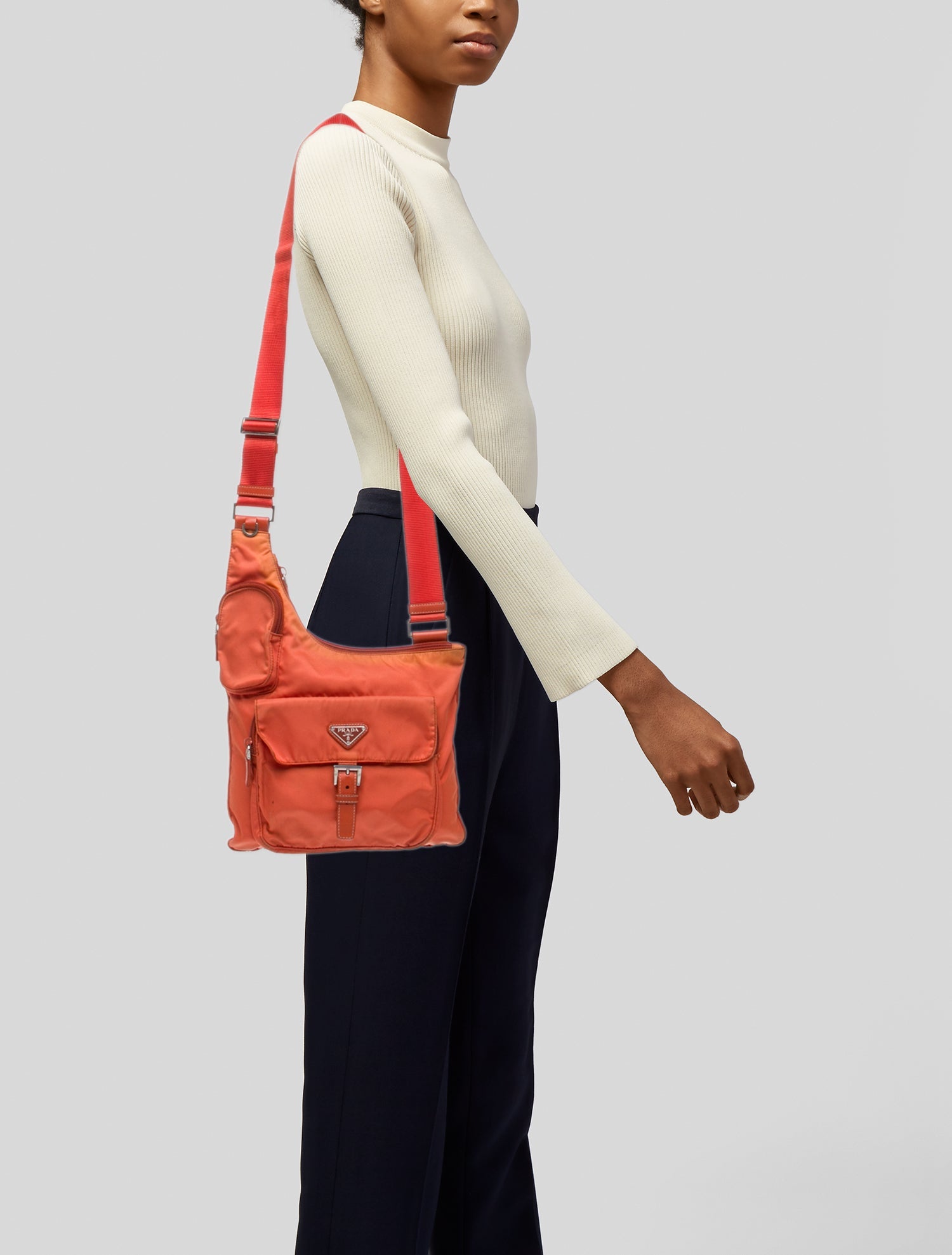 Prada Tessuto Nylon Messenger Bag