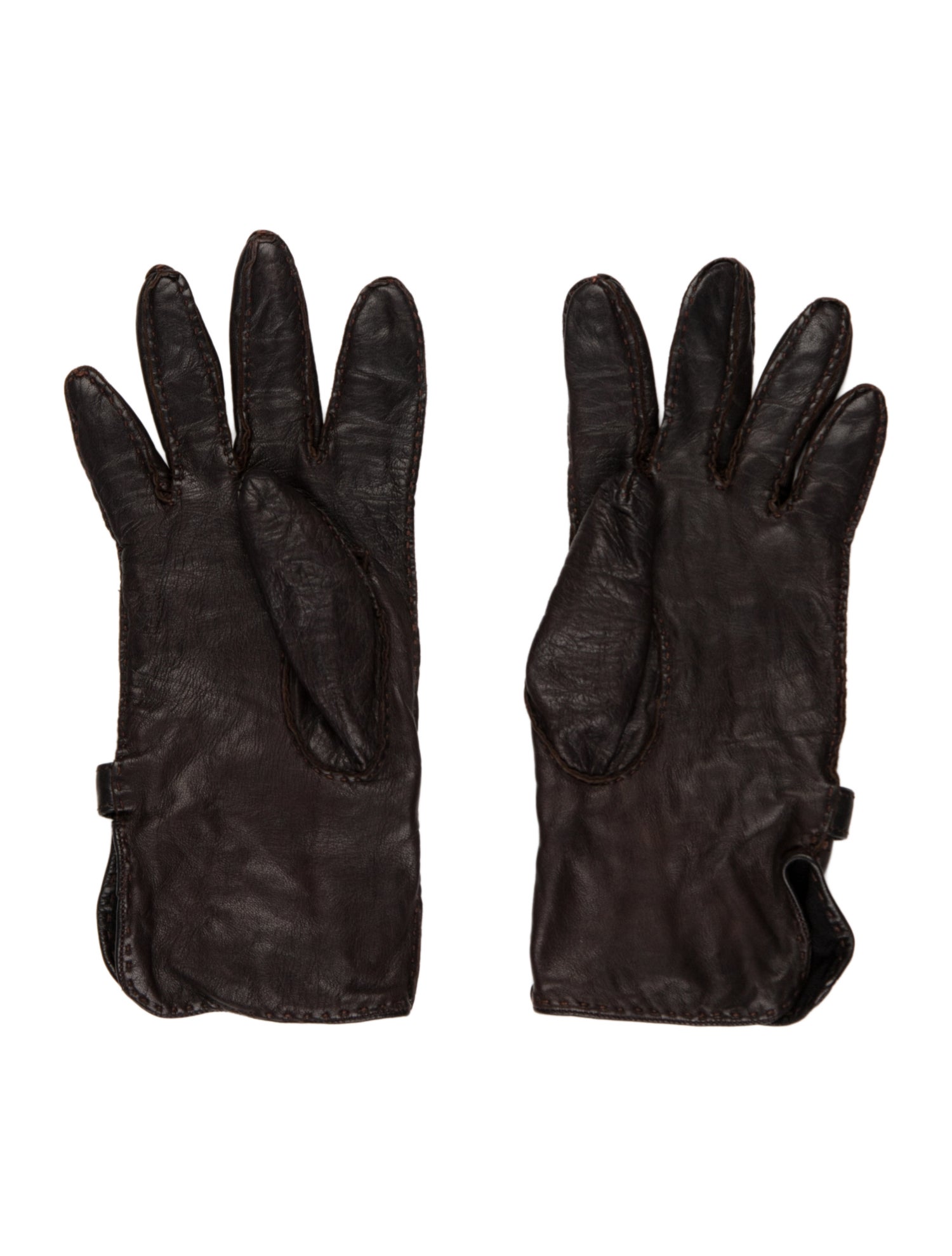 Prada Leather Winter Gloves