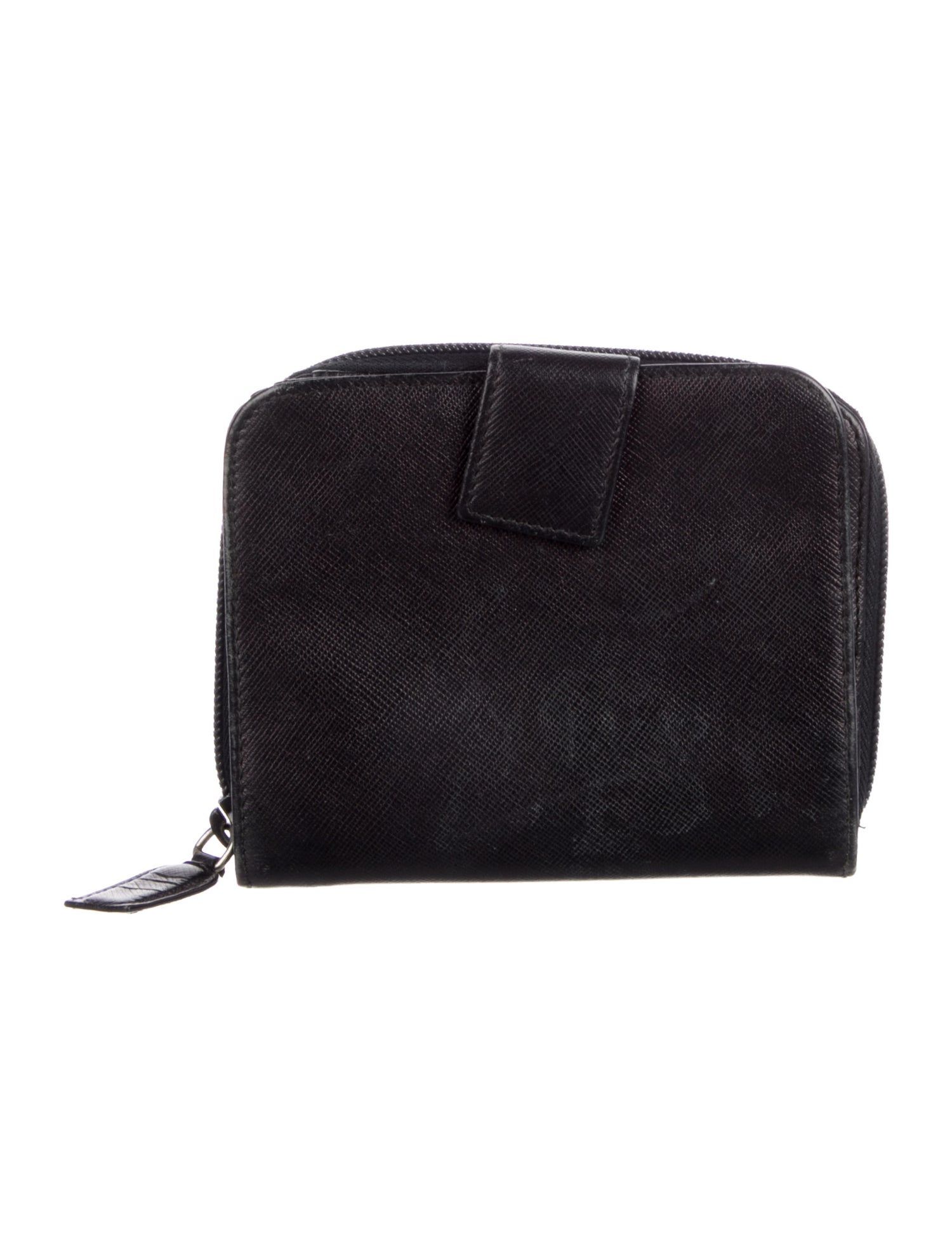 Prada Saffiano Lux Leather Compact Wallet