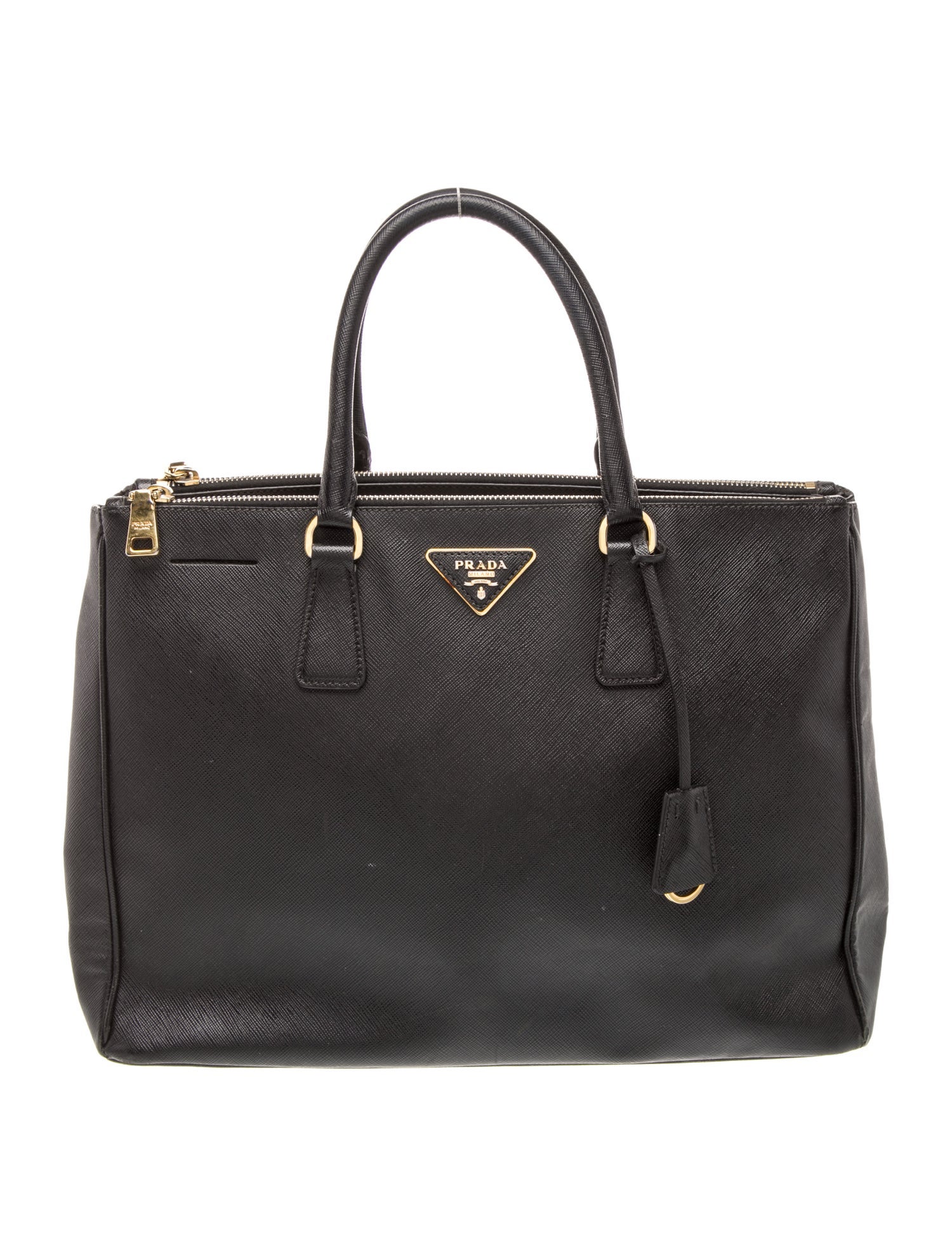 Prada Leather Galleria Double Zip Large