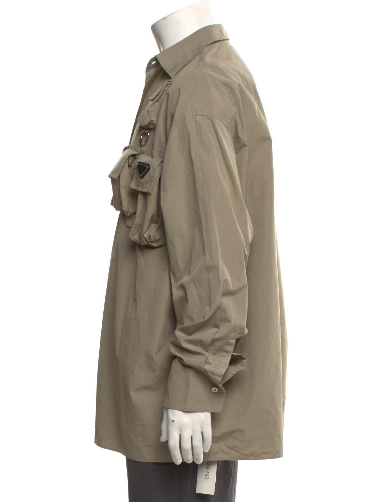 Prada 2024 Enameled Metal Triangle Shirt