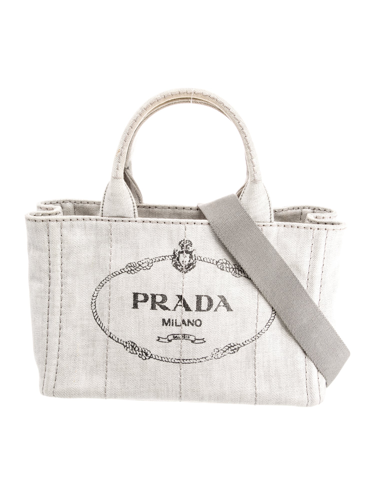Prada Canvas Shoulder Bag