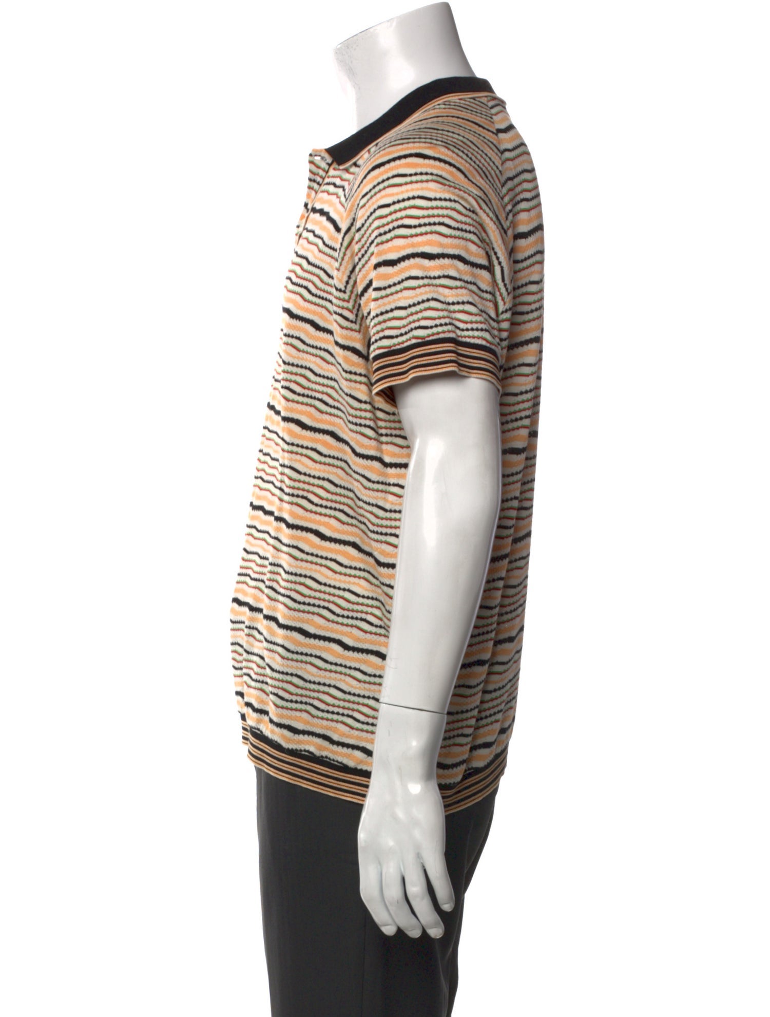 Prada 2017 Striped Polo Shirt