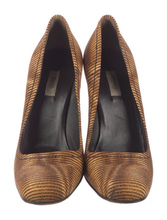 Prada Striped Pumps