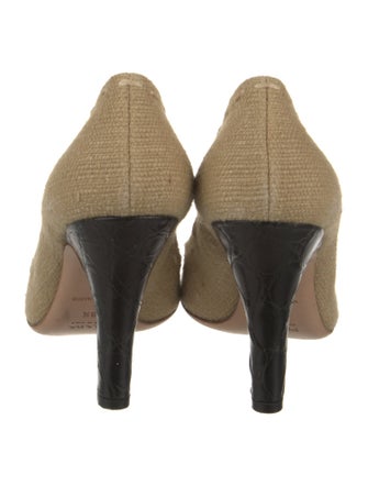 Prada Colorblock Pattern Whipstitch Trim Pumps