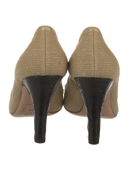 Prada Colorblock Pattern Whipstitch Trim Pumps