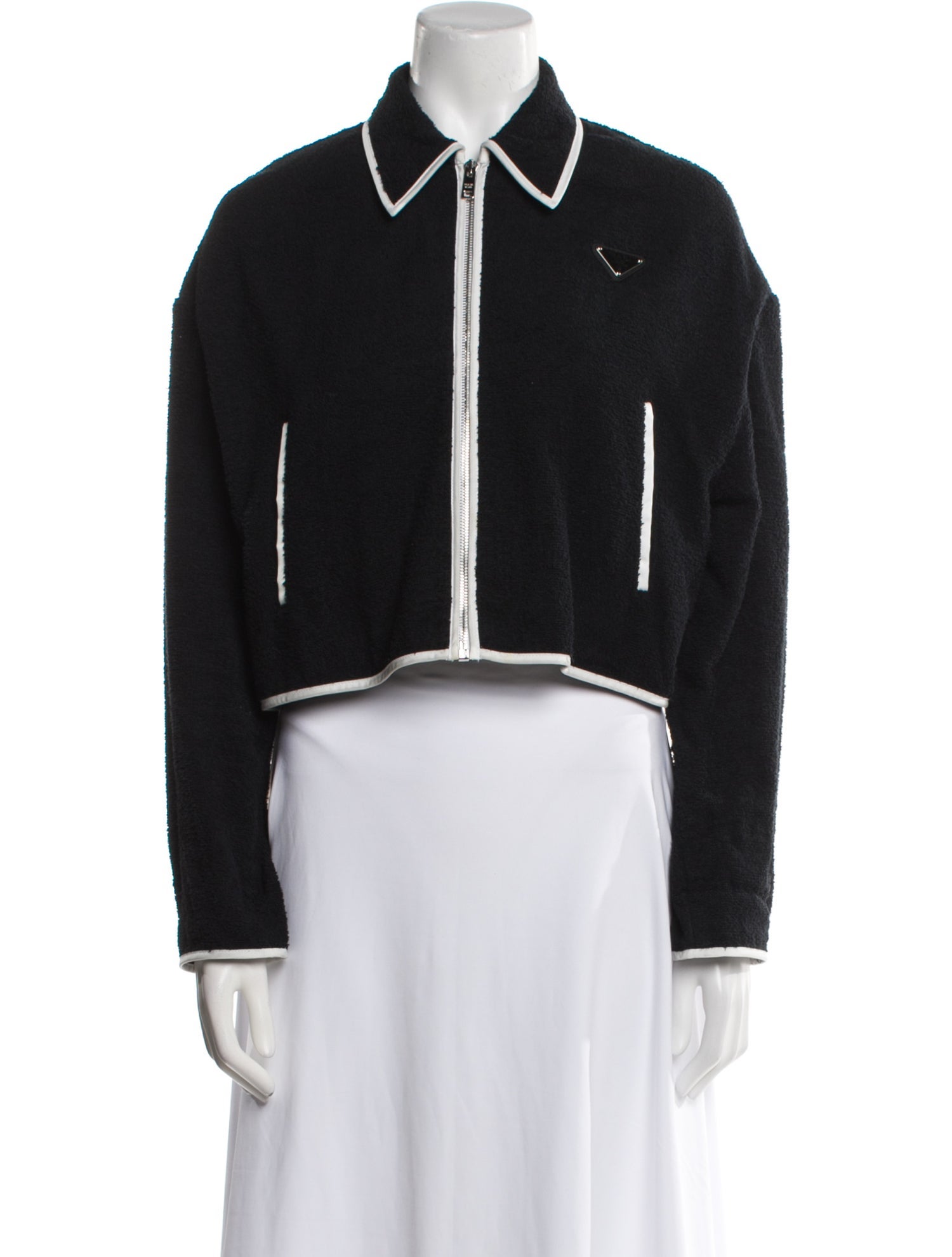 Prada 2021 Terry Cloth Biker Jacket