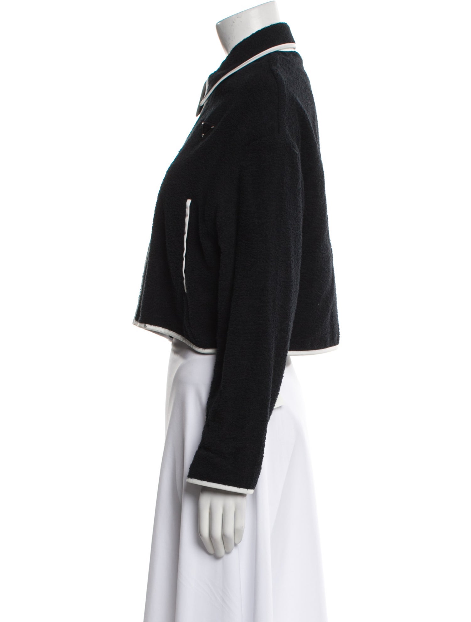 Prada 2021 Terry Cloth Biker Jacket