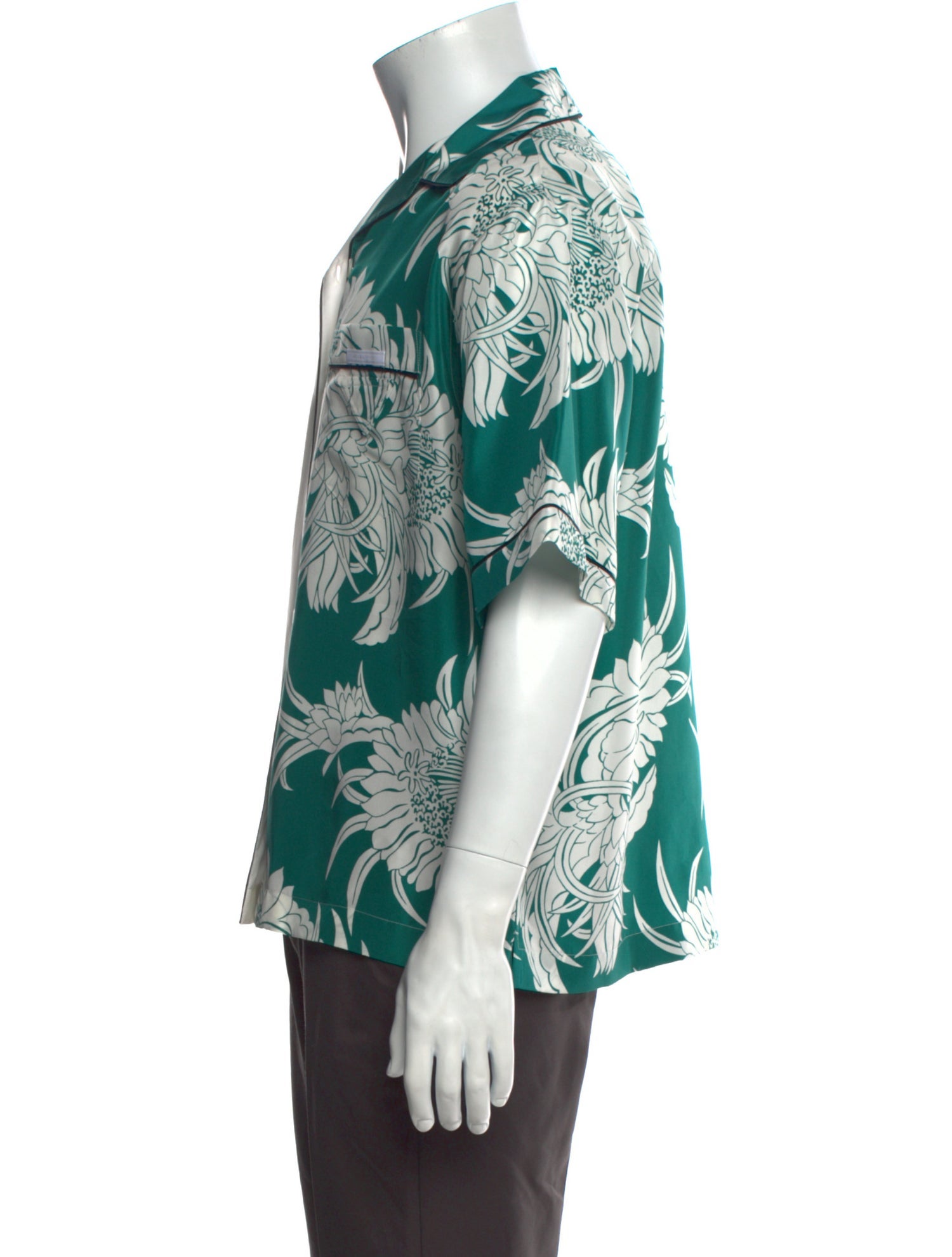 Prada 2021 Enameled Metal Triangle Shirt