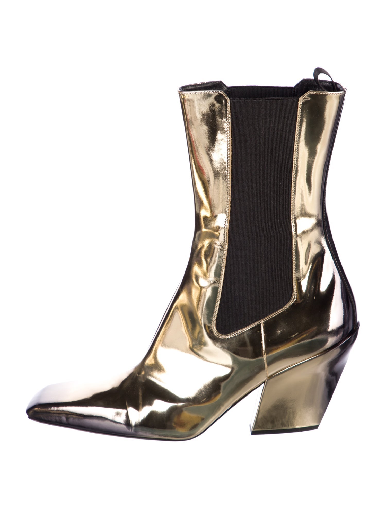 Prada Patent Leather Chelsea Boots