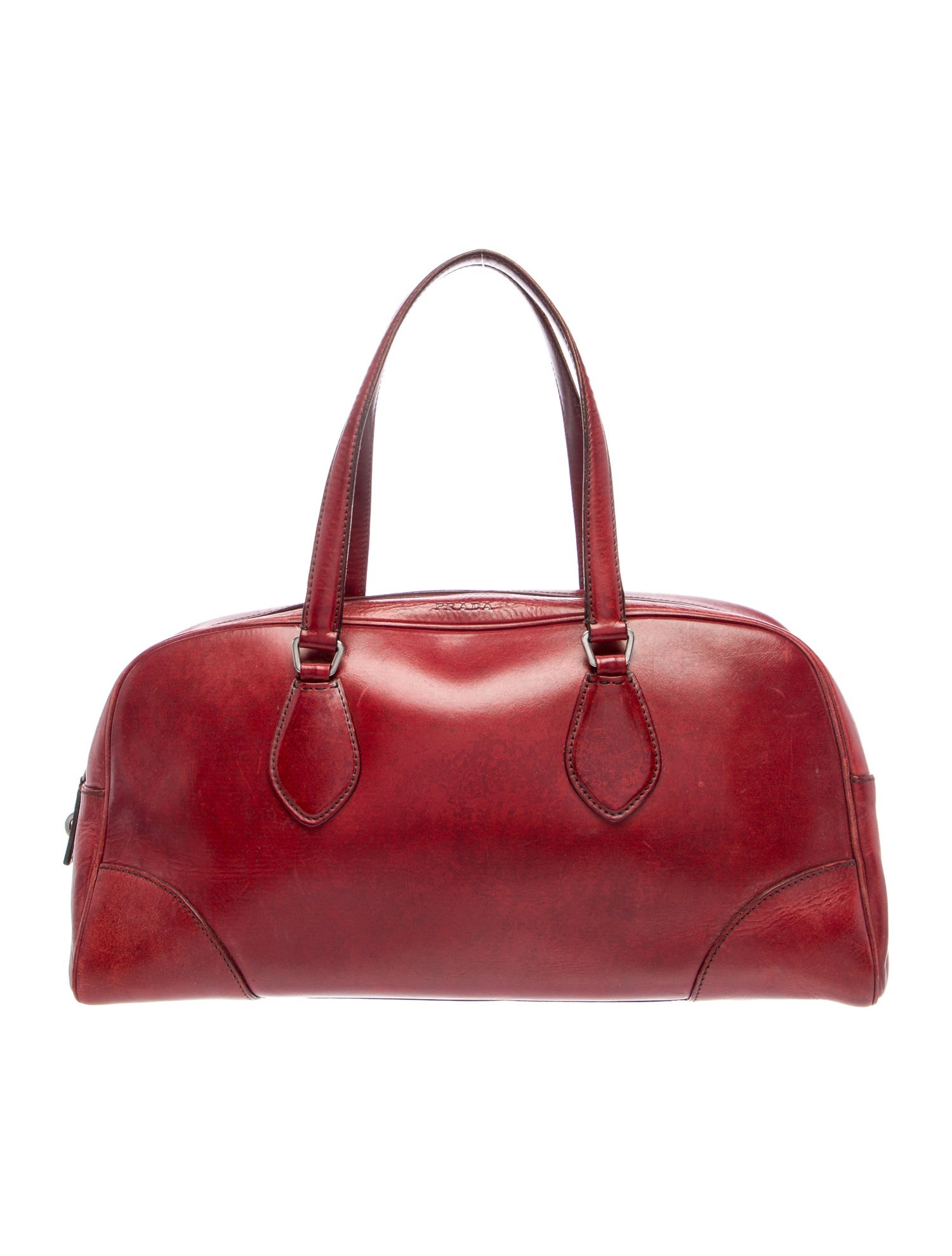 Prada Saffiano Leather Bauletto Vintage