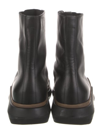 Prada Leather Combat Boots