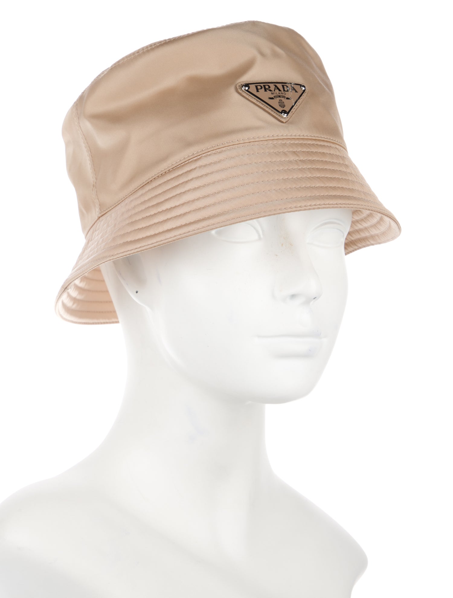 Prada Neutral Lola Hats Felted Wool Wide Brim Hat