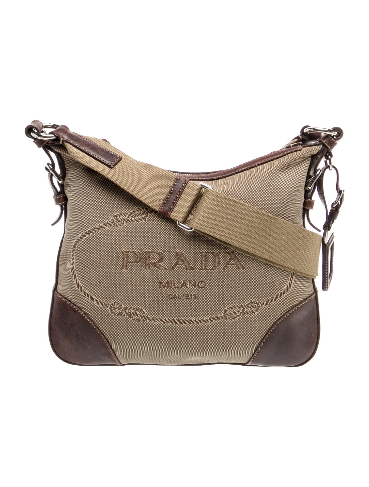 Prada Canvas Messenger Bag