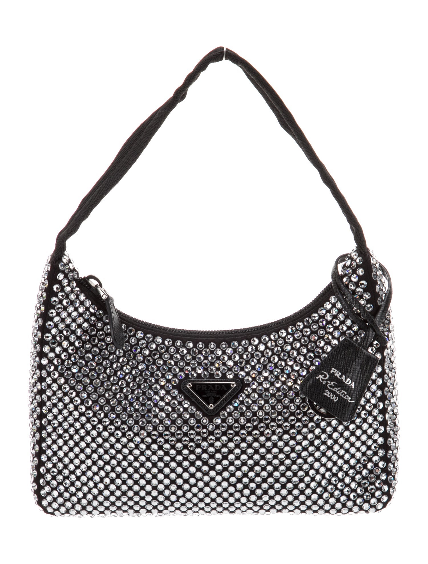 Prada Enameled Metal Triangle Re-Edition 2000