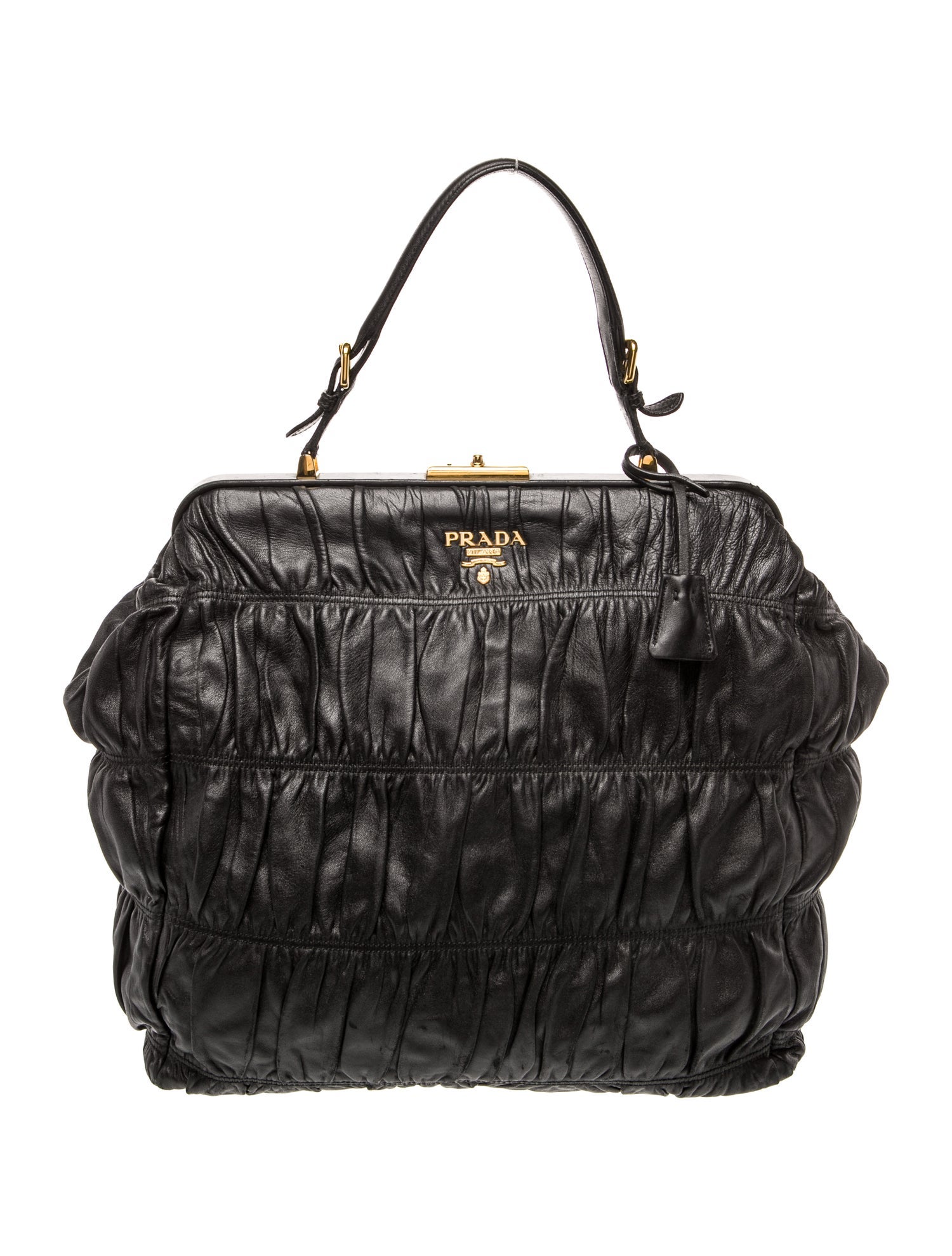 Prada Nappa Leather Top Handle Bag