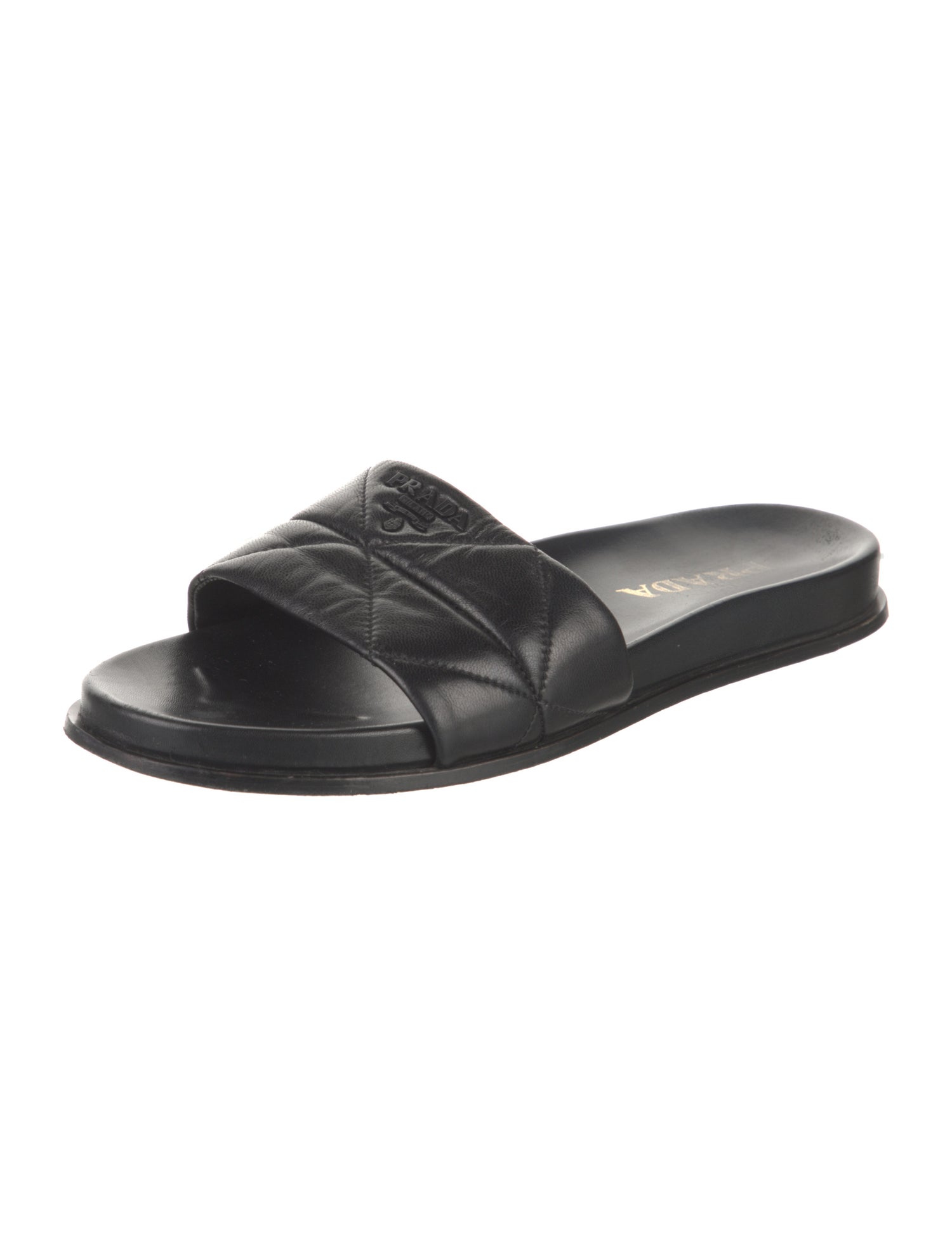 Prada Leather Slides
