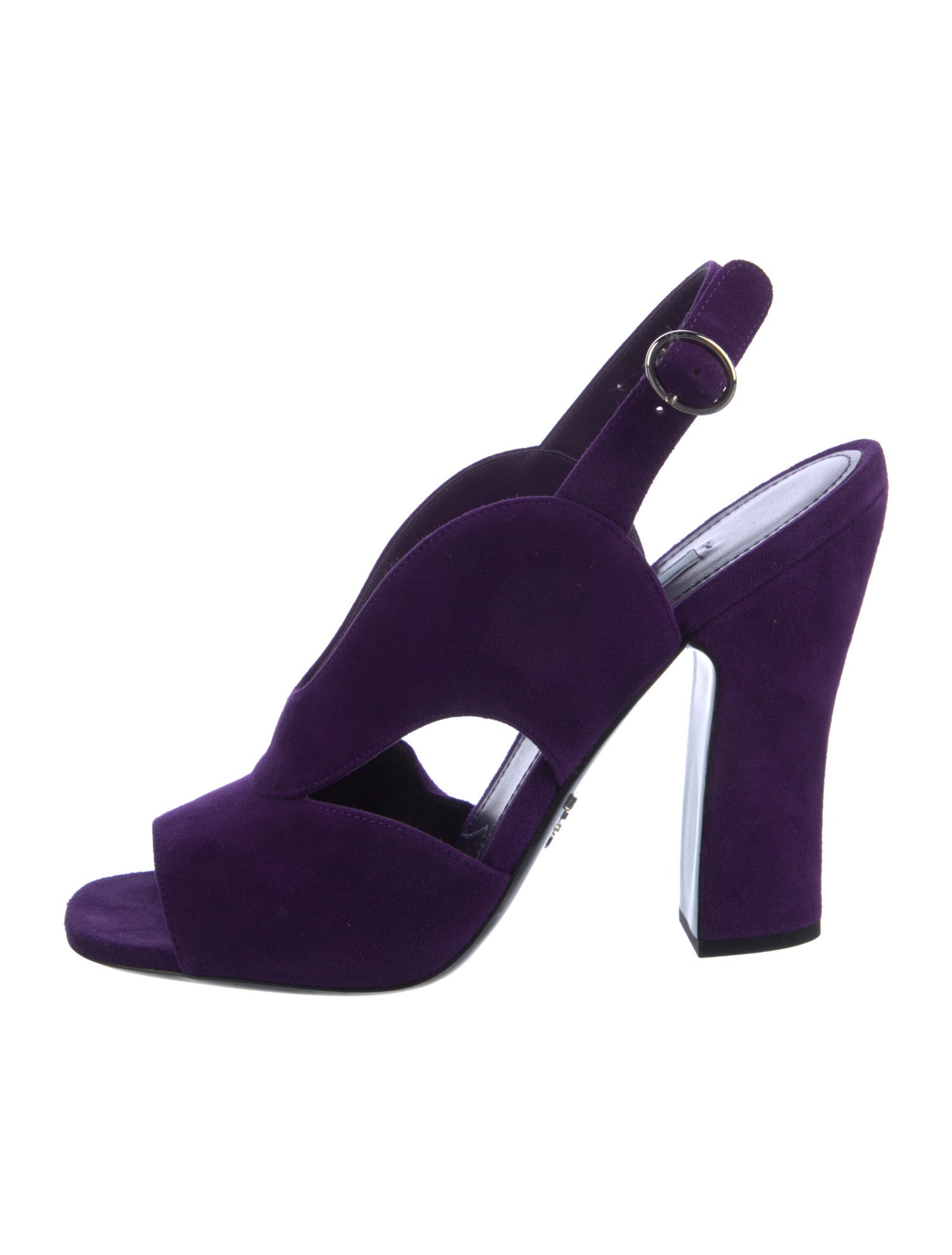 Prada Suede Slingback Sandals