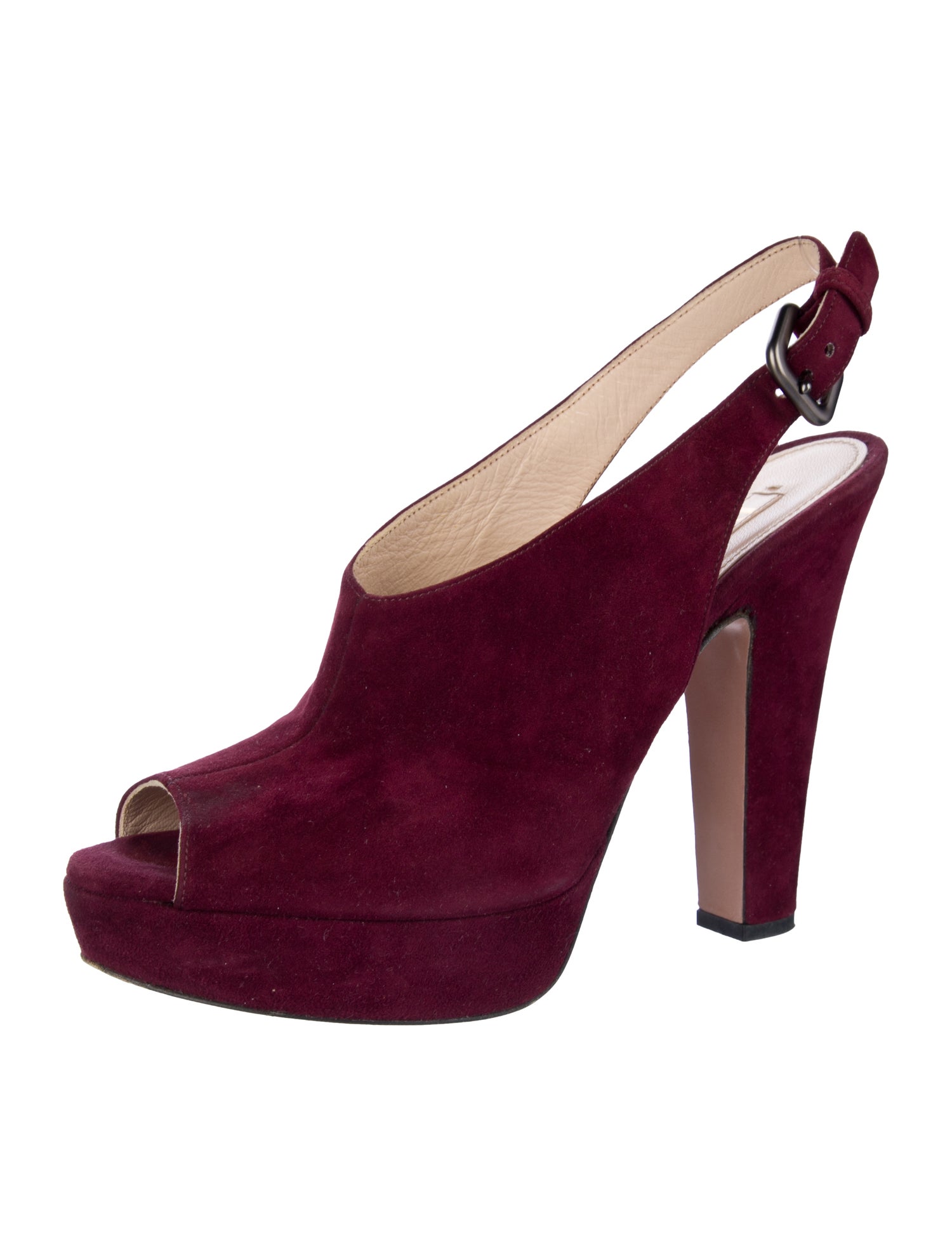 Prada Suede Slingback Pumps