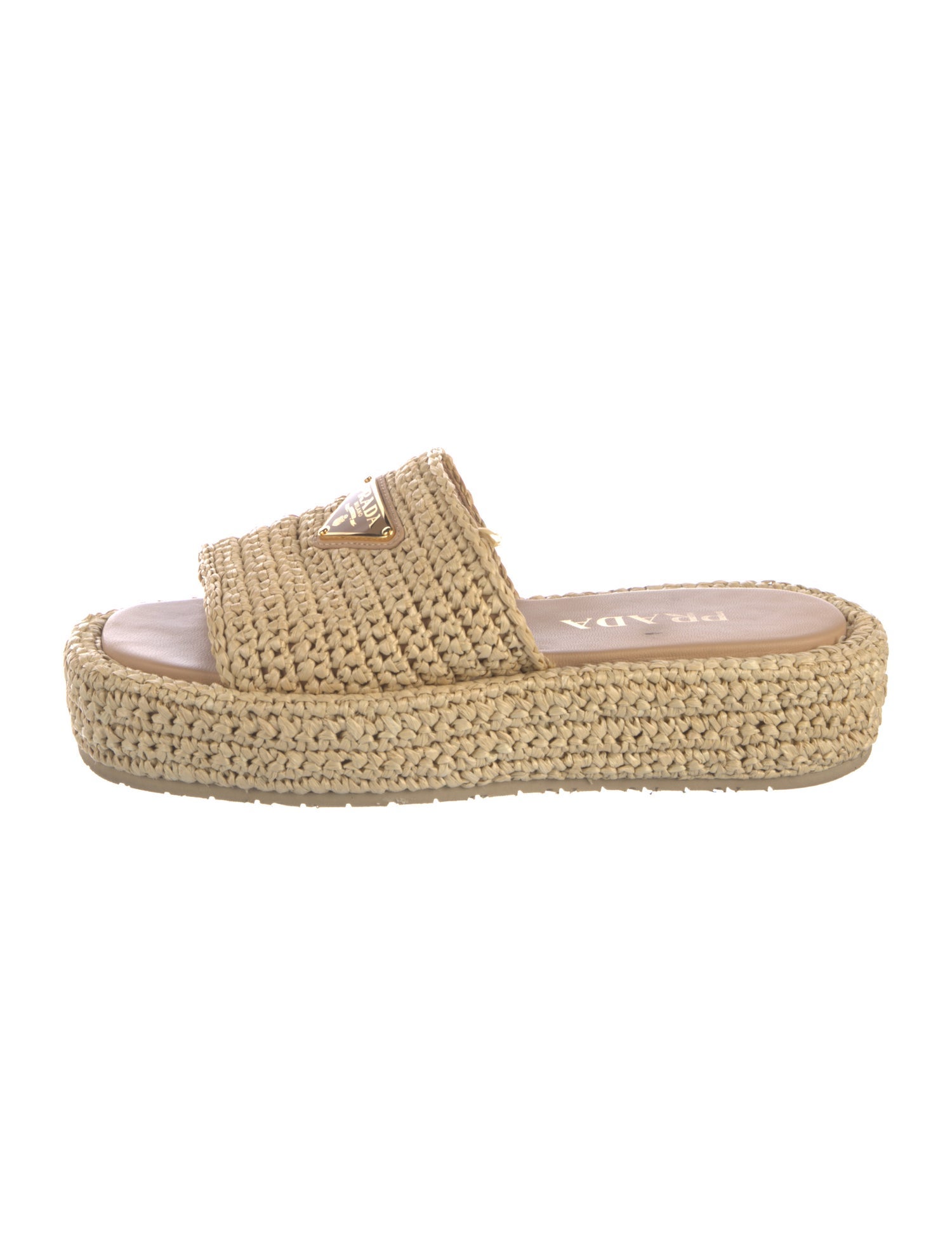 Prada Straw Espadrilles