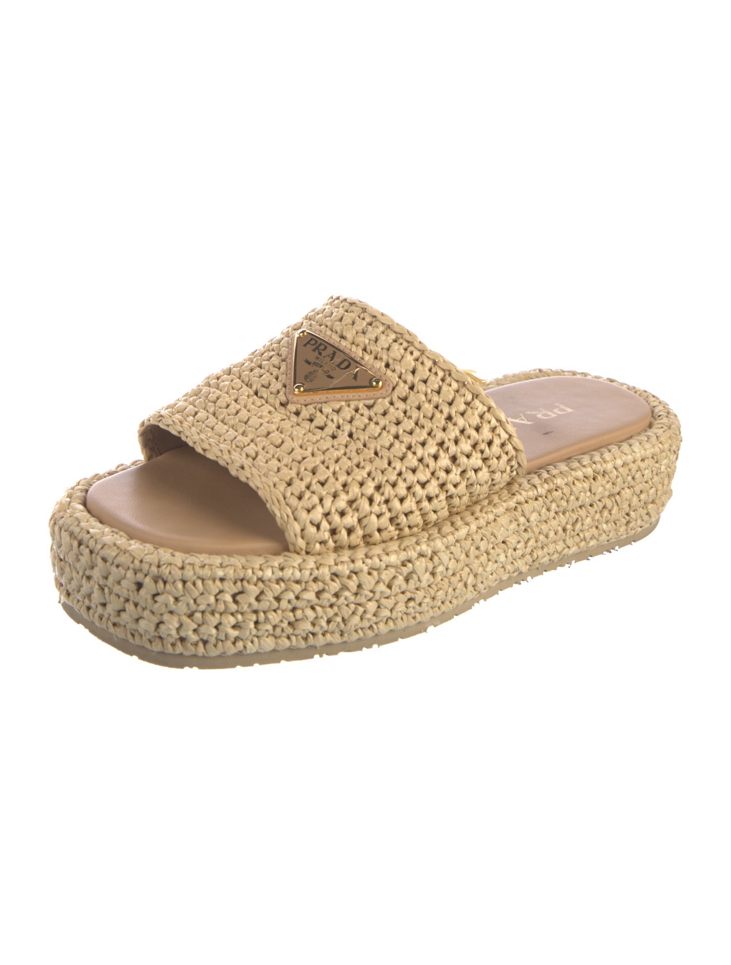 Prada Straw Espadrilles