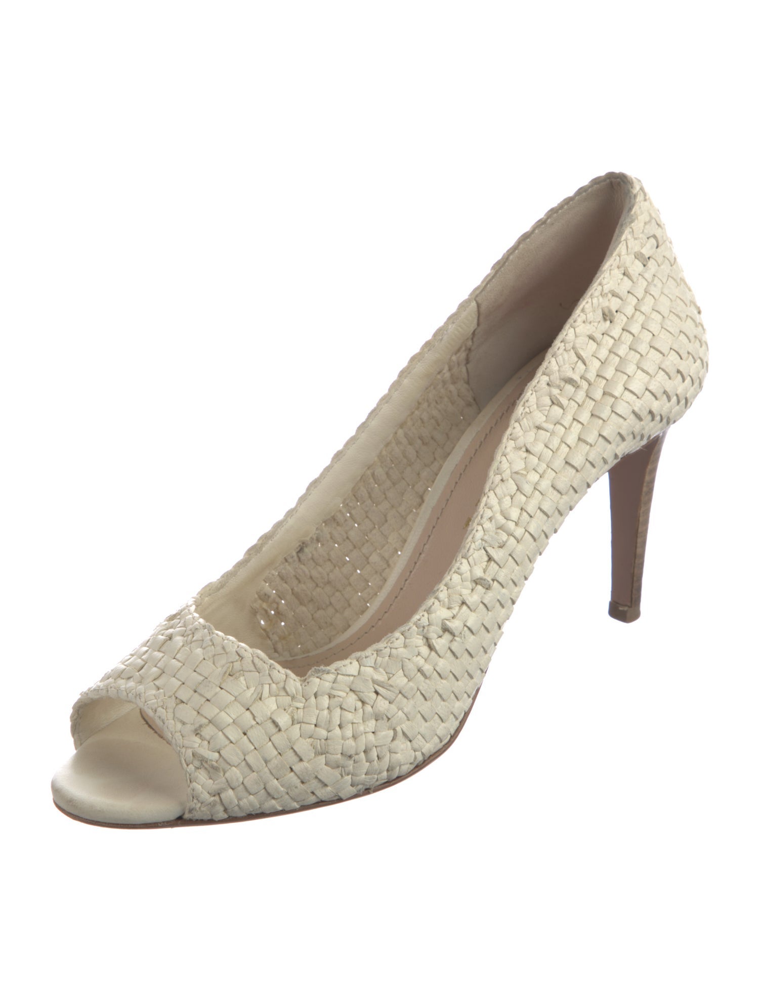 Prada Leather Patterned Pumps