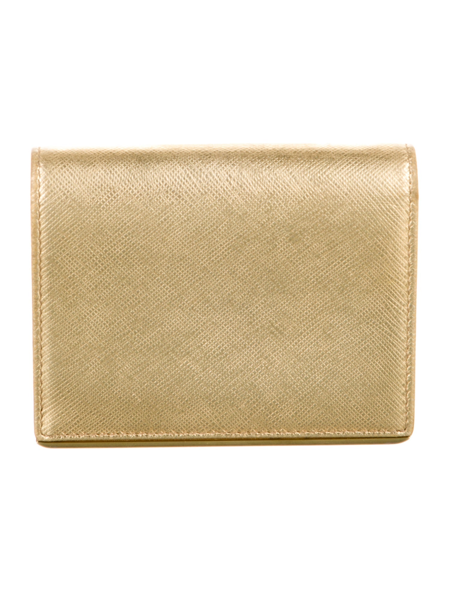 Prada Saffiano Metal Leather Wallet