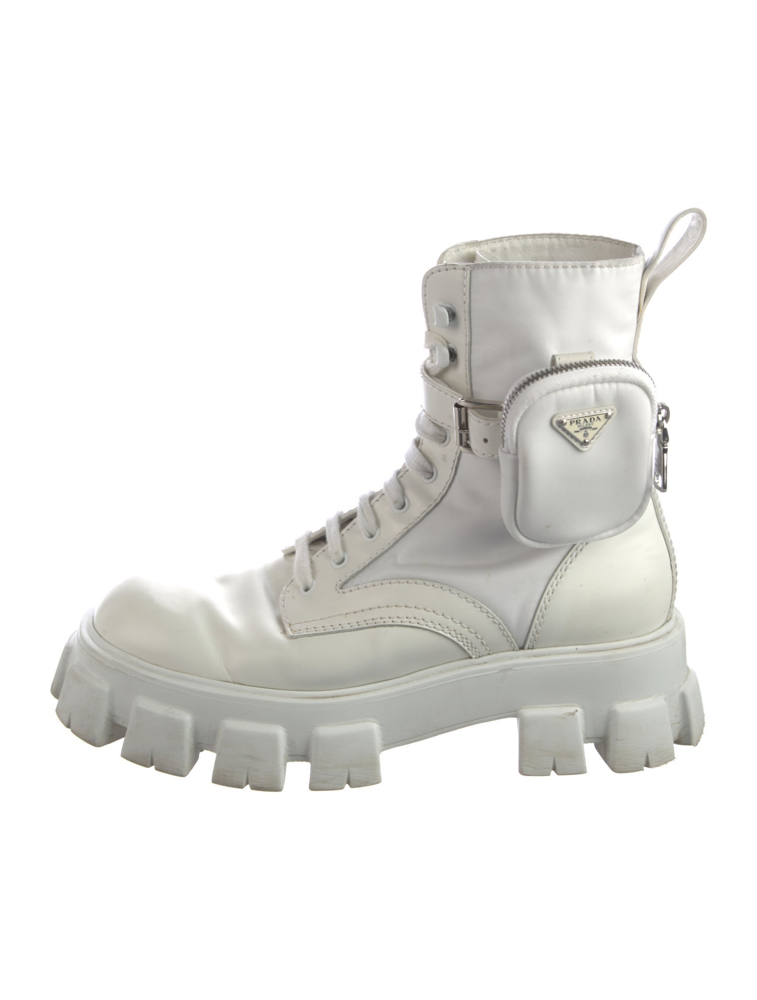 Prada Leather Combat Boots