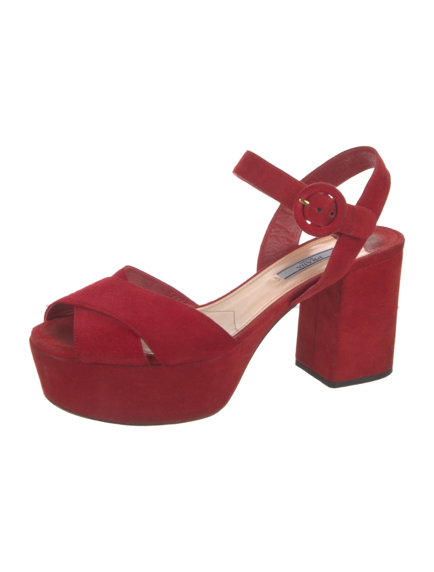 Prada Suede Slingback Sandals