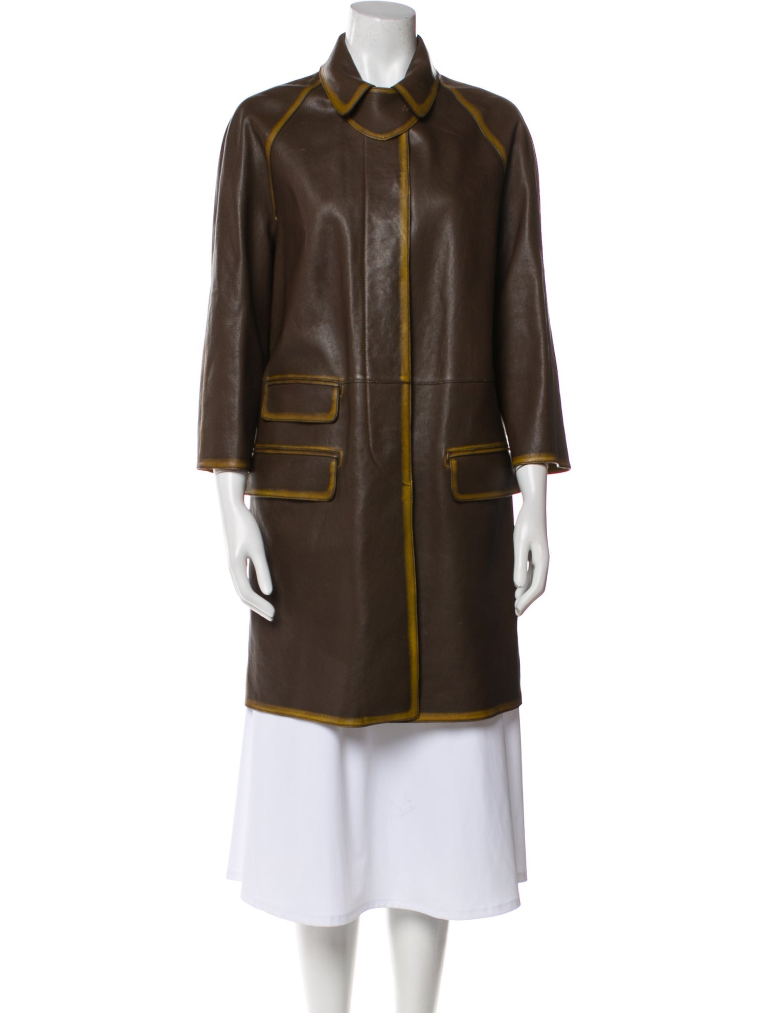 Prada 2017 Leather Coat