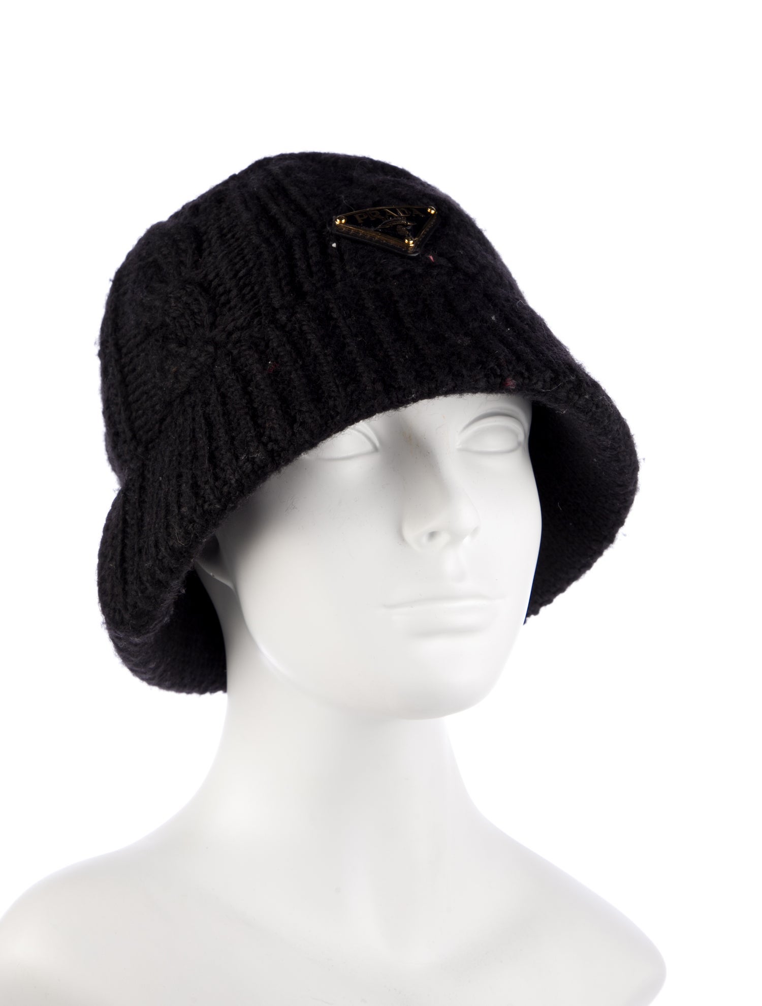 Prada womens black hat