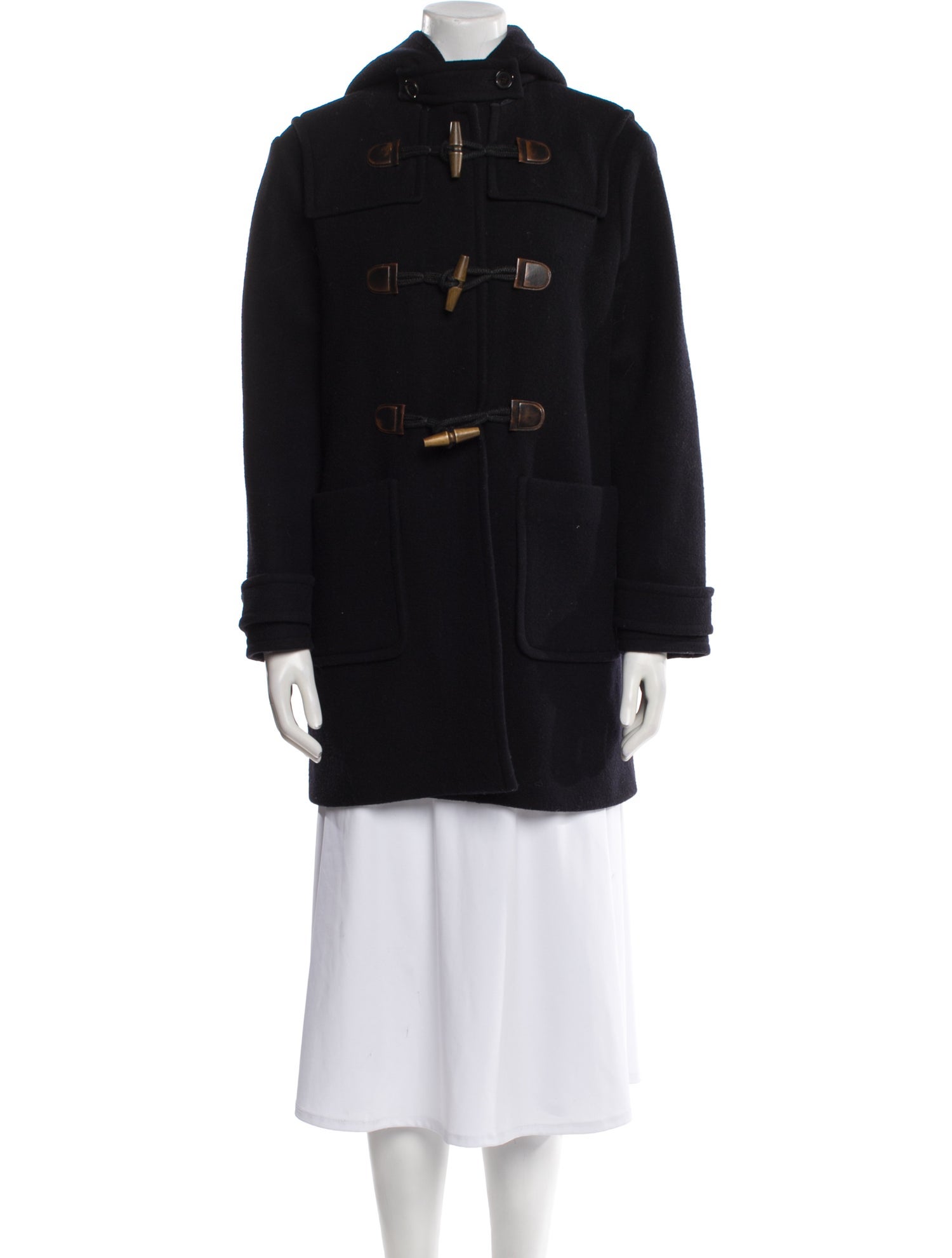 Prada 2013 Virgin Wool Faux Fur Coat