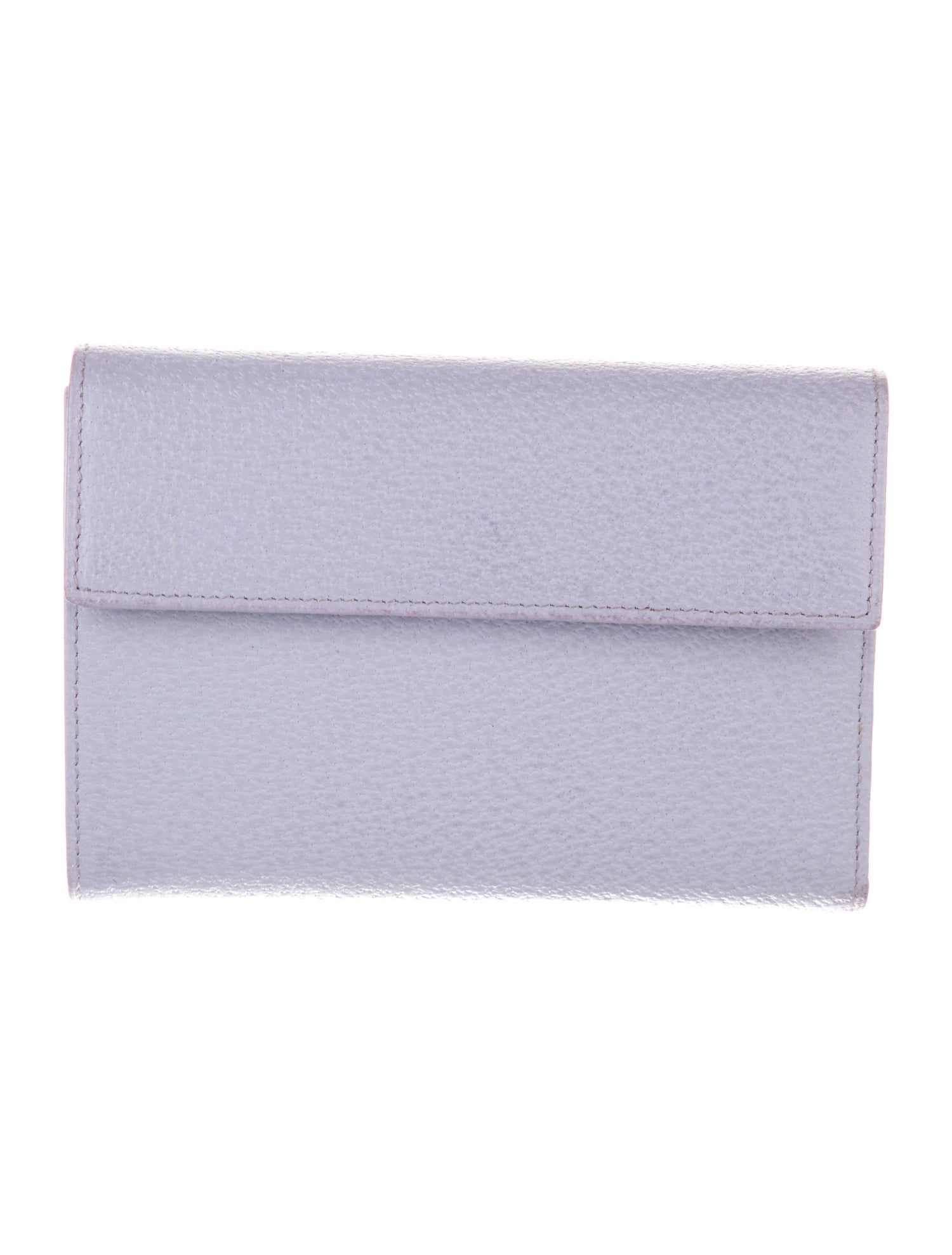 Prada Cinghiale Leather Compact Wallet