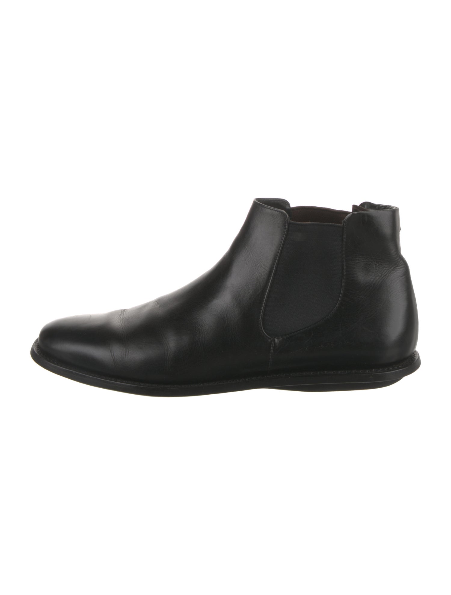 Prada Leather Chelsea Boots
