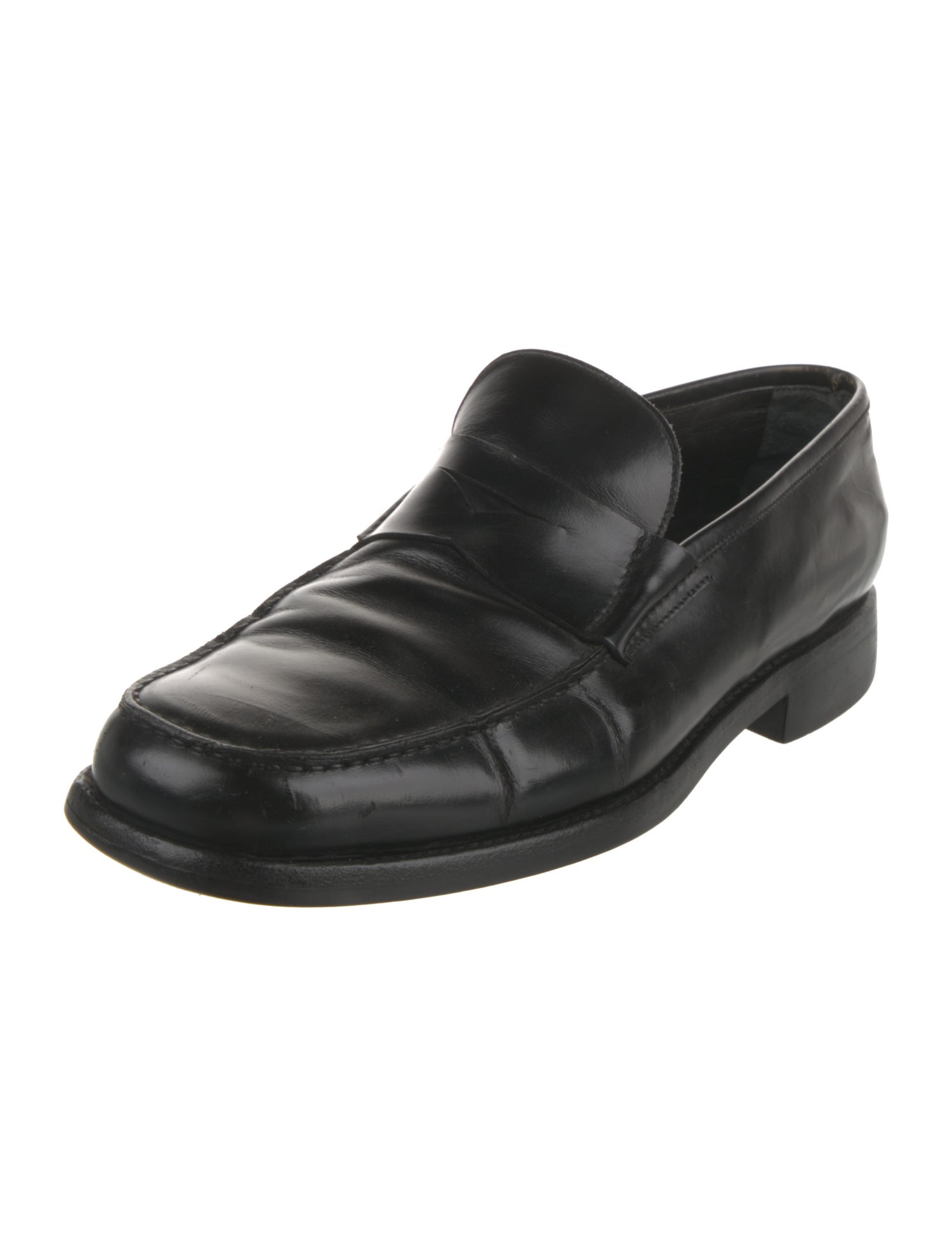 Prada Leather Dress Loafers