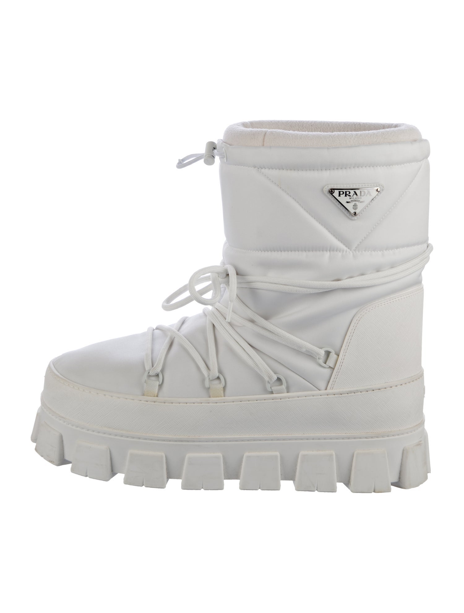 Prada 2022 Re-Nylon Après Lace-Up Boots