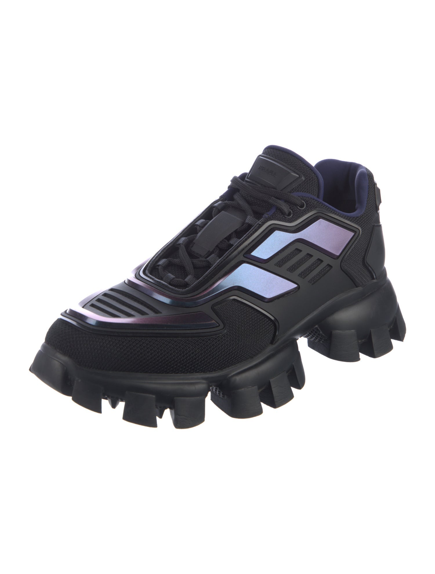 Prada Mesh Printed Athletic Sneakers