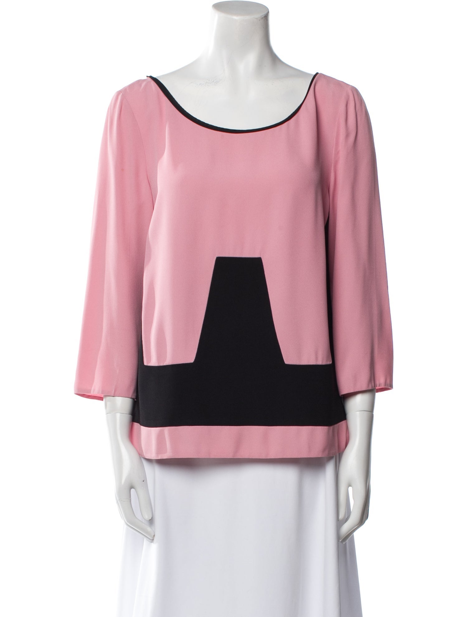 Prada 2016 Colorblock Pattern Top