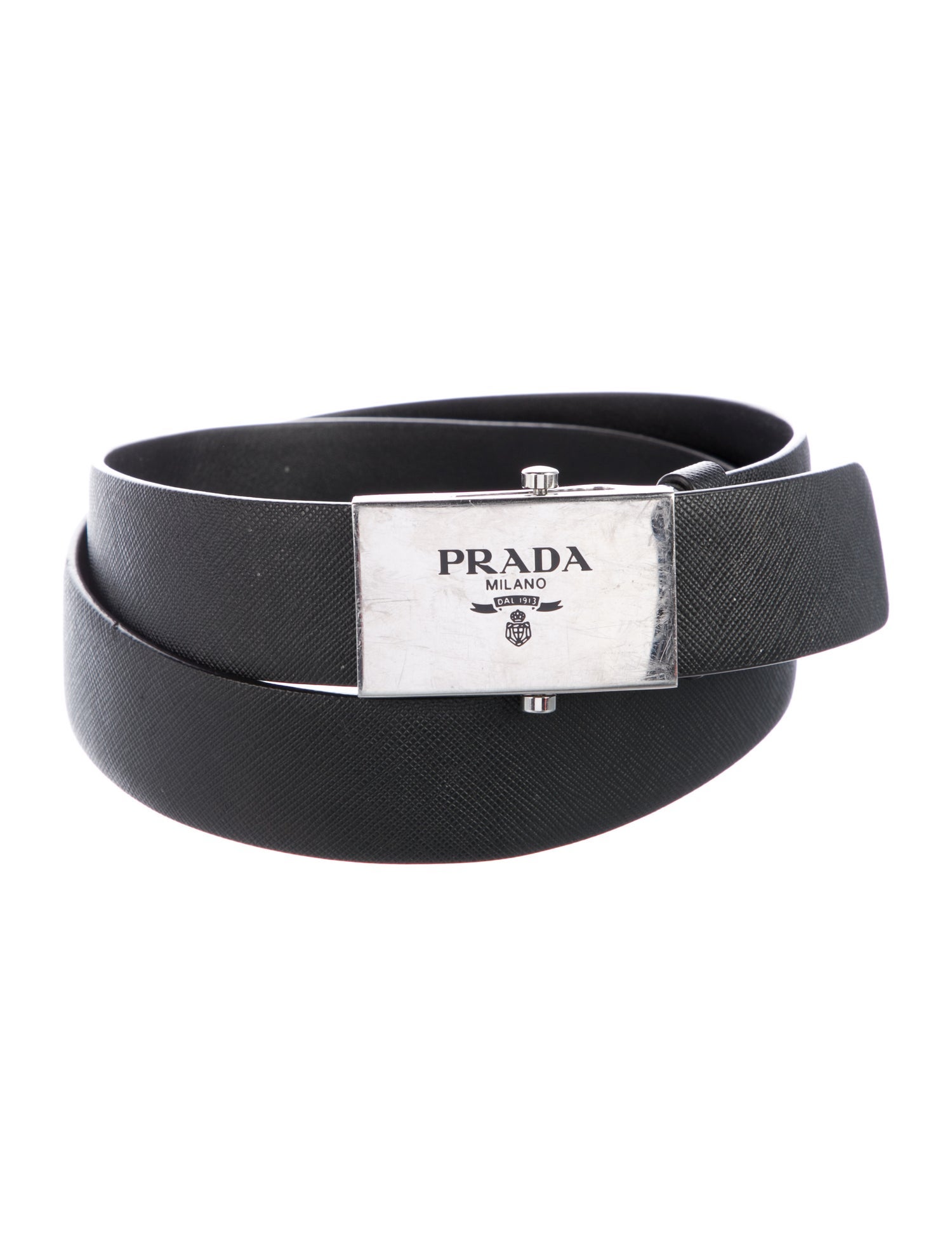 Prada Saffiano Cuir Leather Belt